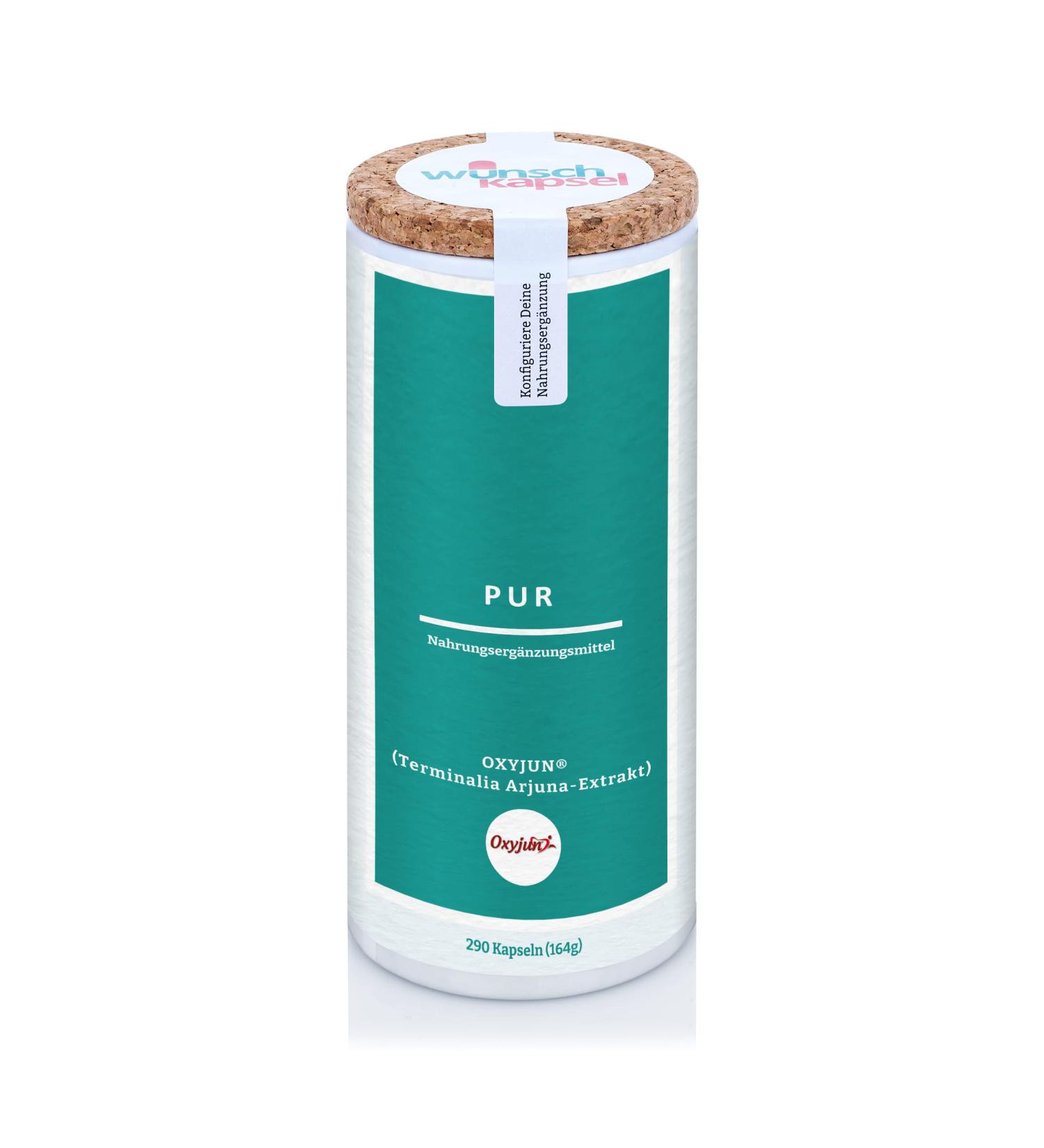 Pure Oxyjun - 400 mg High-Dose Terminalia Arjuna Extract | Vegan Heart & Circulation Tonic | 290 Capsules from Germany - Buy Online on GoSupps.com