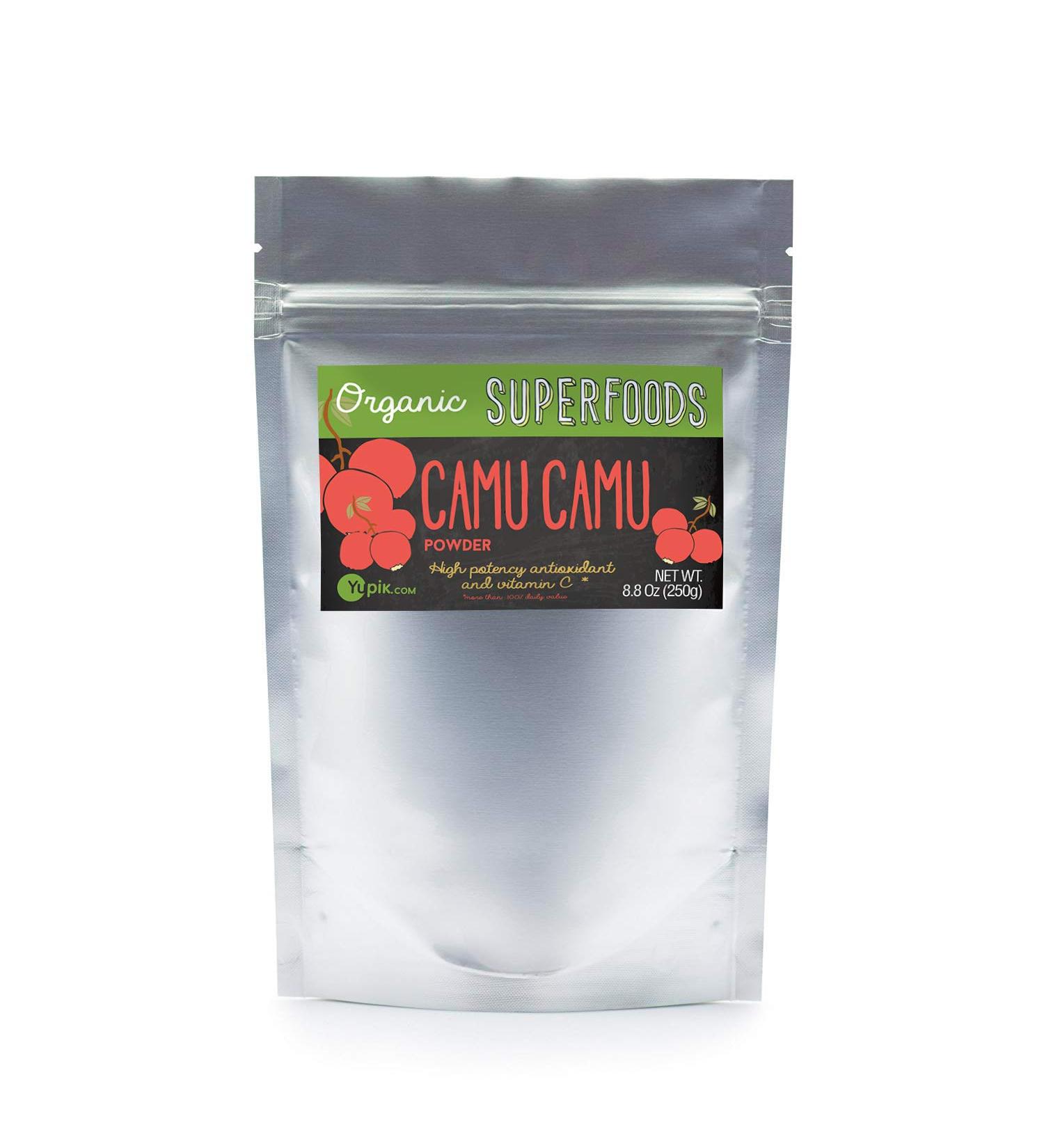 Yupik Organic Camu Camu Powder 8.8 oz - Non-GMO, Vegan, Gluten-Free - Buy Online on GoSupps.com