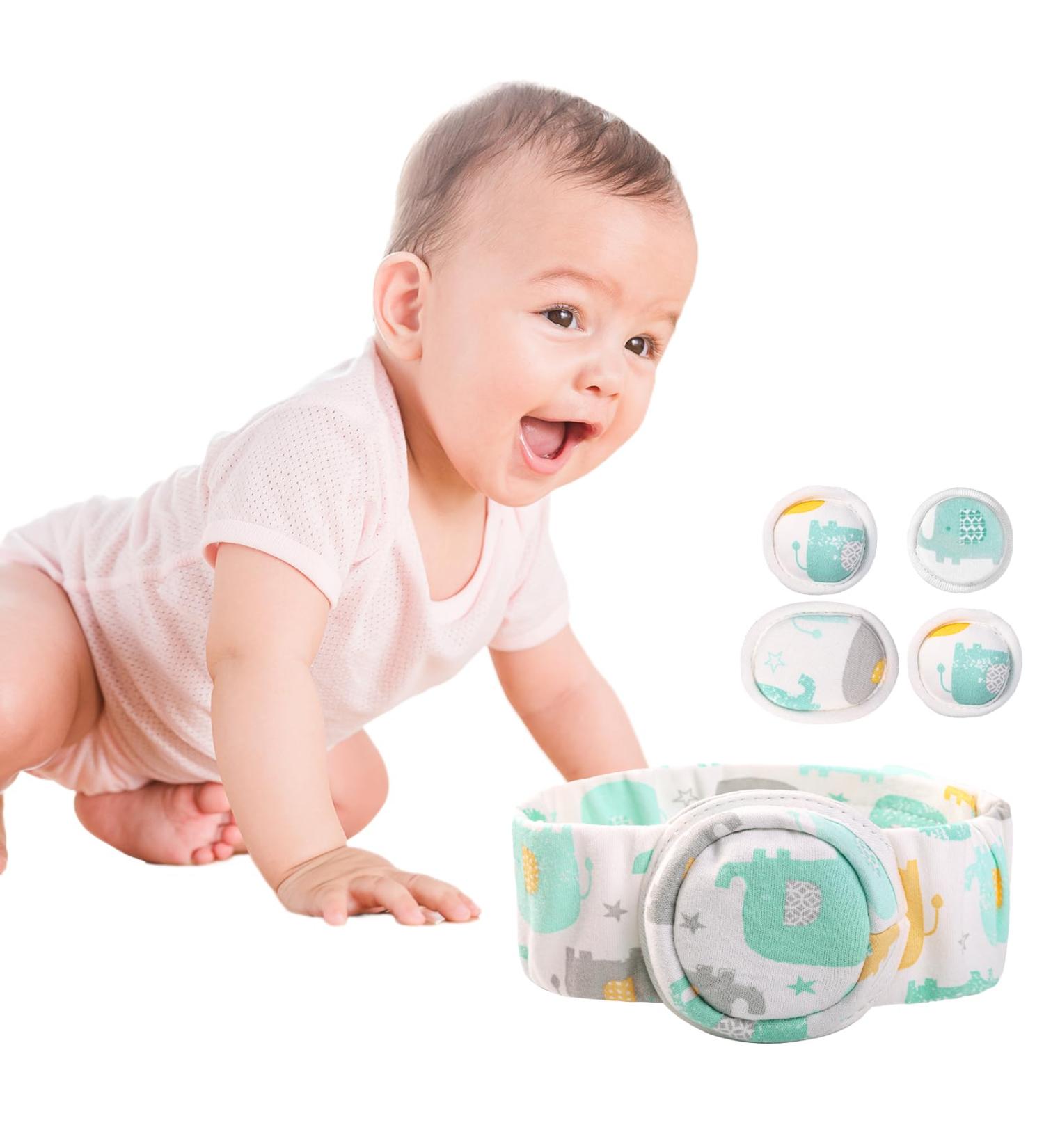 Buy Adjustable Umbilical Hernia Belt for Babies - Newborn Belly Support Wrap with 4 Hernia Packs - Green - Buy Online on GoSupps.com