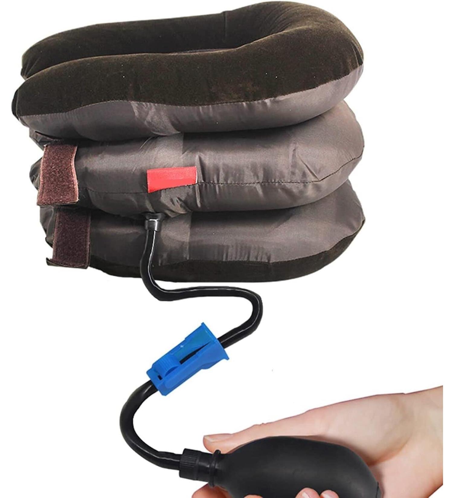 SSDDDLZEQ Samnuerly Cervical Neck Traction Device | Inflatable Neck Decompression Unit for Home Pain Relief & Muscle Strain Treatment - Buy Online on GoSupps.com