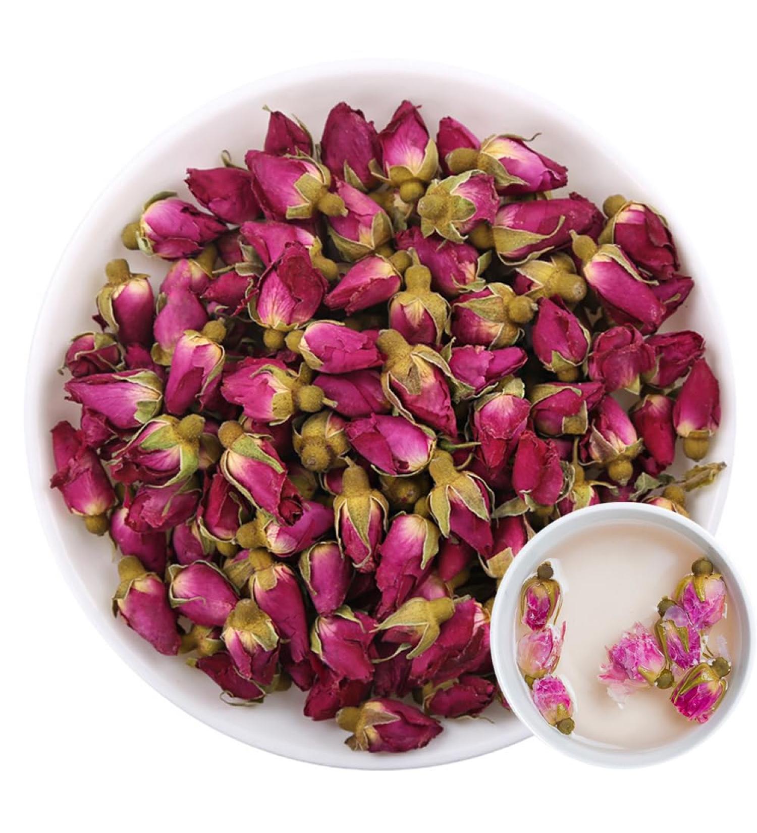 100% Rose Bud 50g/1.76oz frais feuilles en vrac sans OGM fleurs s ch es naturelles herbes savonneuses sirops boissons boulangerie beaut DIY sachets et pices fra ches - Buy Online on GoSupps.com
