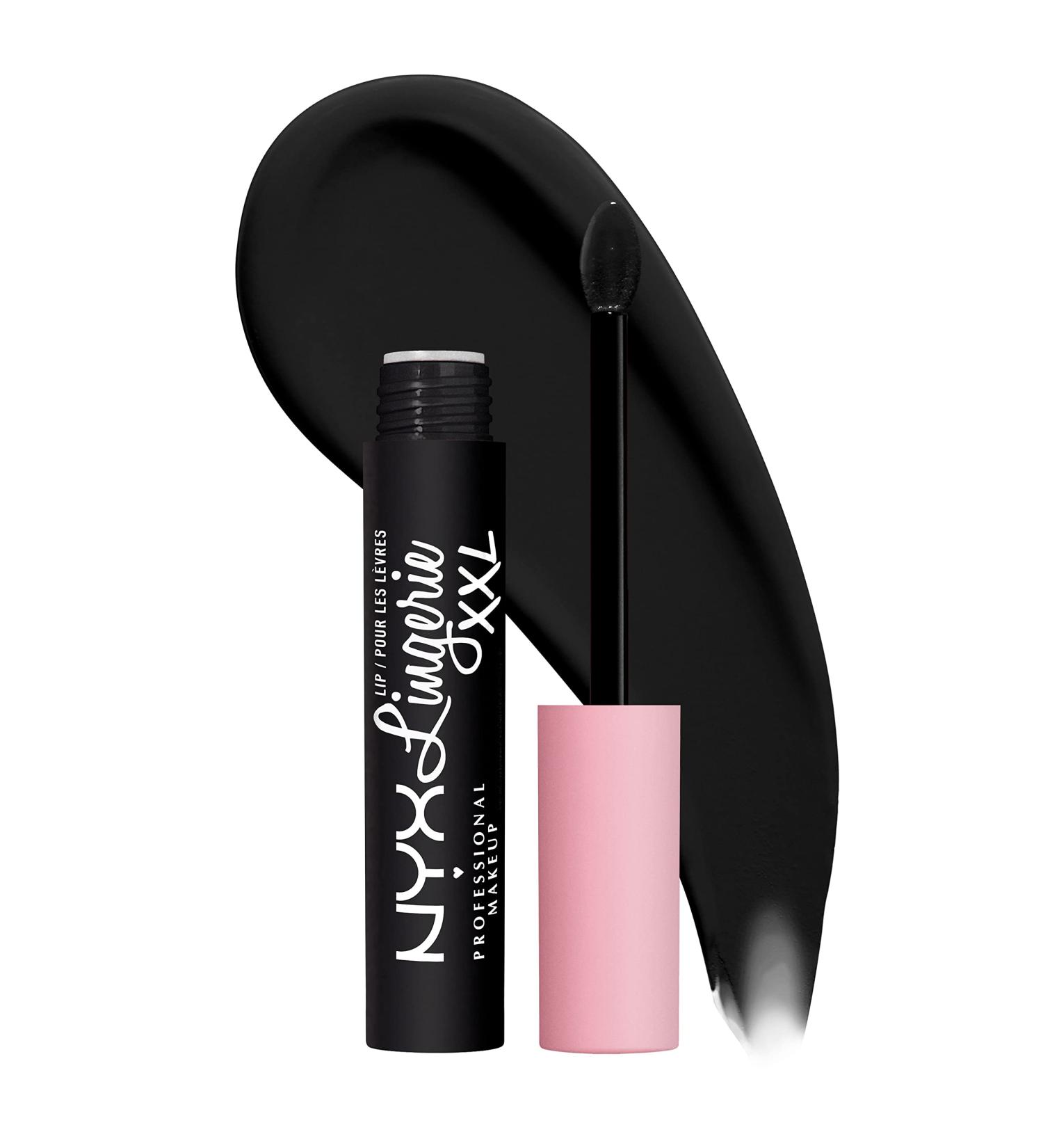 NYX Lip Lingerie XXL Matte Liquid Lipstick - Naughty Noir 0.13 Fl Oz - Buy Online on GoSupps.com