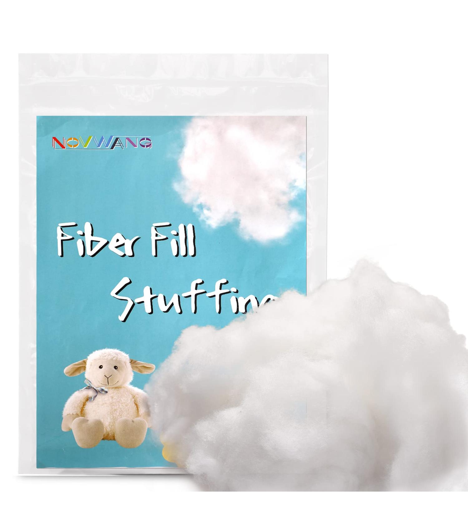 NOVWANG 3.5oz Premium Fiber Fill Polyester Stuffing for Pillows, Cushions, and Crafts - 100g/3.5oz - Buy Online on GoSupps.com