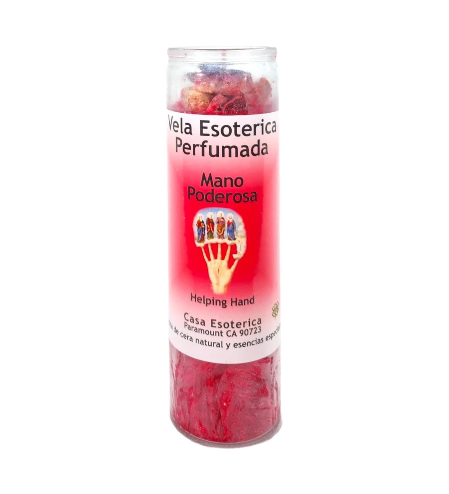 Helping Hand Palm Wax Candle - Red Spiritual Intention Spell | Vela Casa Esoterica Perfumed - Powerful Magic - Buy Online on GoSupps.com