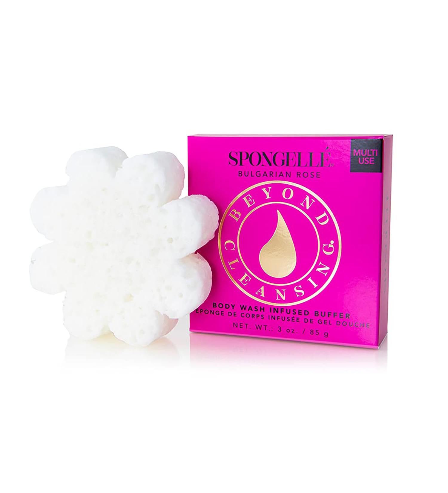 Buy SPONGELL Flower Boxed Bulgarian Rose - 3oz Luxury Body Wash Sponge | International Shipping - Buy Online on GoSupps.com