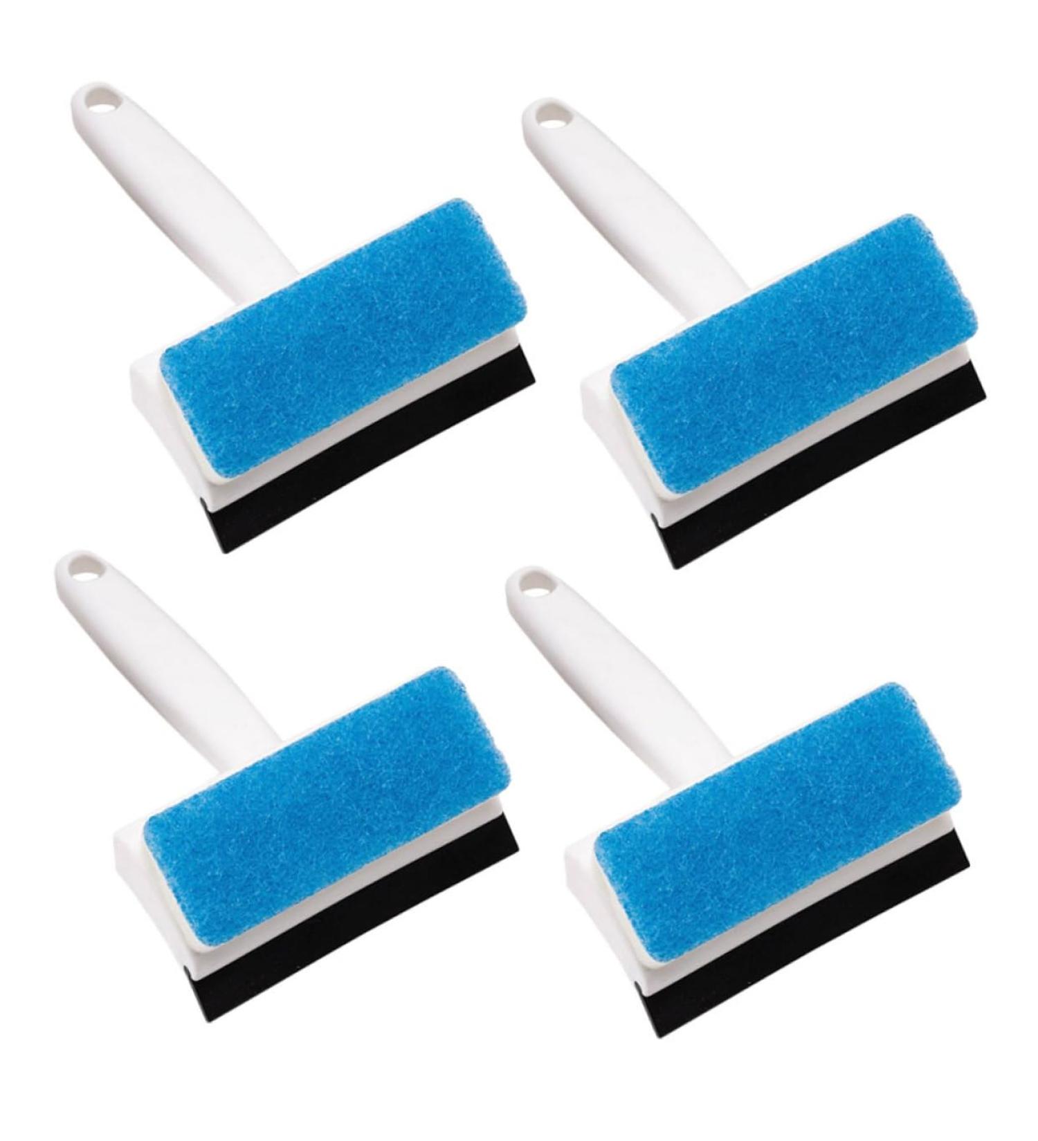 Zerodeko 4pcs Wiper Bath Tub Cleaner Household Floor Cleaners Car Wash Sponges Door Window Sliding Track Kitchen Cleaning Sponges Sneakers Cleaner Wall Brush Multifunction Plastic - Buy Online on GoSupps.com
