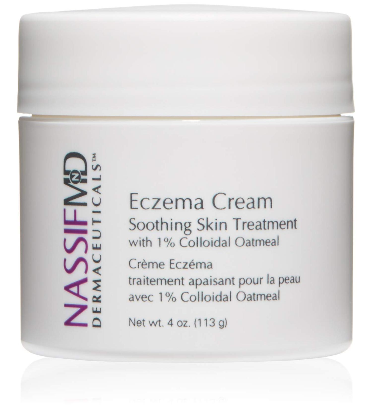 NassifMD 1% Colloidal Oatmeal Eczema Cream - Relieves Skin Irritations & Post-Treatment | 4oz - Buy Online on GoSupps.com