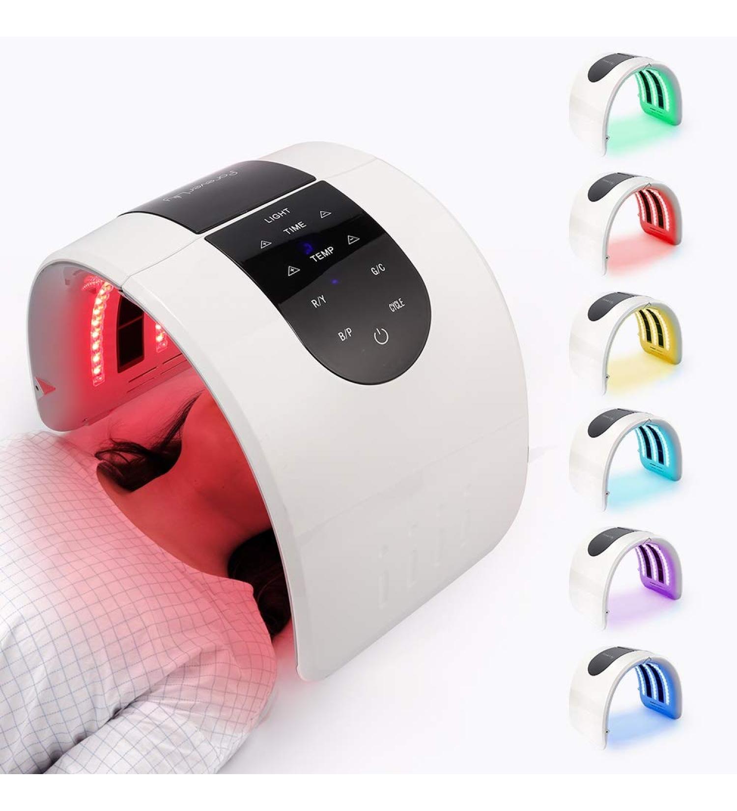 LIARTY 7 Color LED Face Light Therapy Mask PDT Portable Photon Therapy Mask Skin Rejuvenation LED Mask Skin Tightening Facial Mask for Blackhead Spot Redness Wrinkle Anti-Aging 7 Color Led Light Therapy - Buy Online on GoSupps.com
