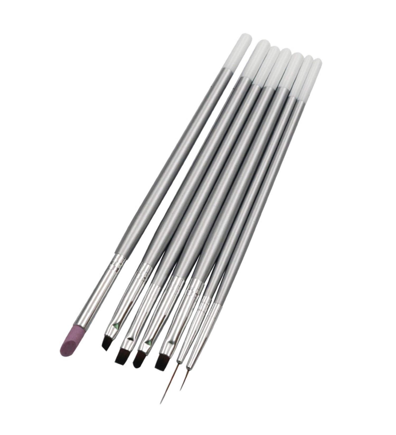 7pcs Nail Art Brushes Set | Professional Nail Painting Pens & Dotting Tools for Stunning Designs - Buy Online on GoSupps.com