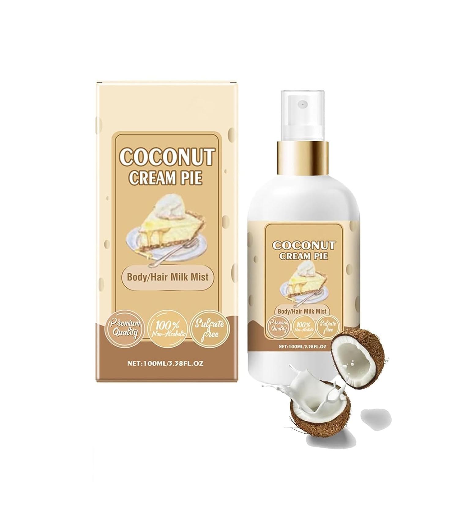 Vanilla Cream Puff Body Milk Mist Body/Hair Milk Mist Body Spray For Women Vanilla Perfume Long Lasting Moisturizing Ideal Gifts for Women 1PCS-Coconut Cream - Buy Online on GoSupps.com