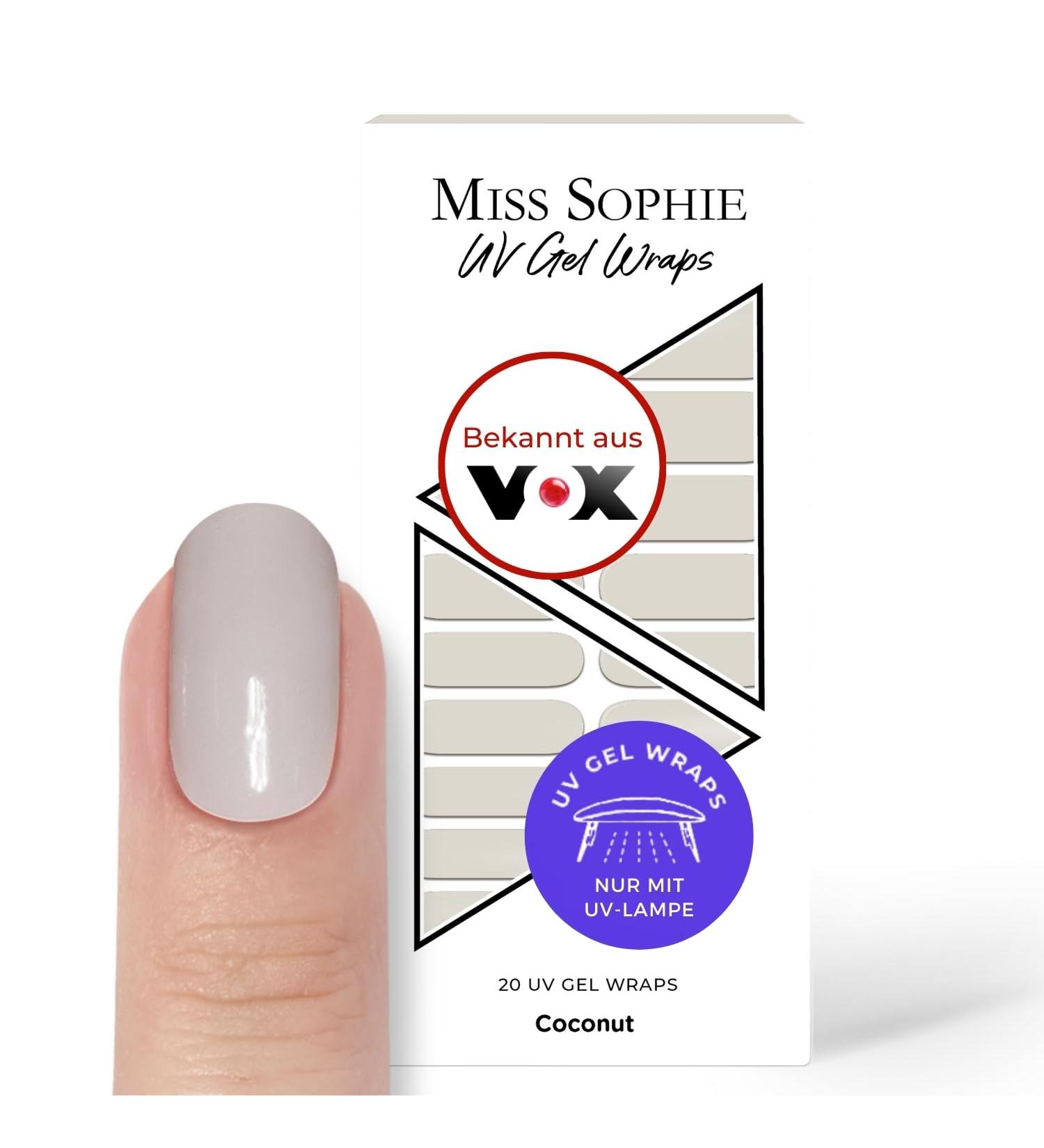 Buy Original Miss Sophie UV Gel Nail Foils - Soft Touch UV Gel Polish Strips for Finger & Toenails - Solid Color Coconut - International Shipping Available - Buy Online on GoSupps.com