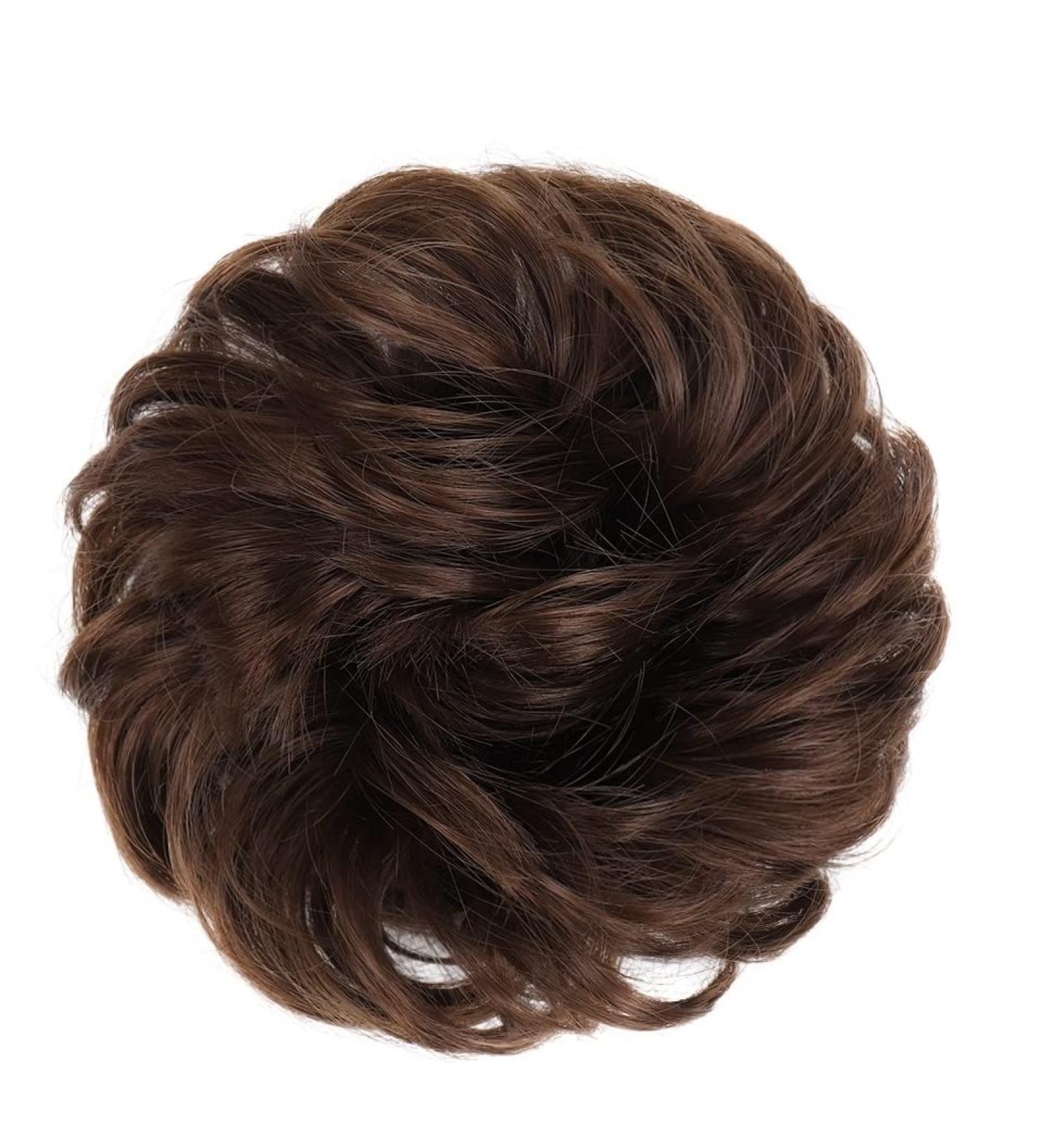Messy Bun Hair Piece for Women Donut Hair Bun Scrunchie for Women Girls Curly Wave Synthetic Chignon Hairpiece with Rubber Band Messy Bun Hair Pieces Extensions Fake Hair Accessories for Women Girl 8 - Buy Online on GoSupps.com