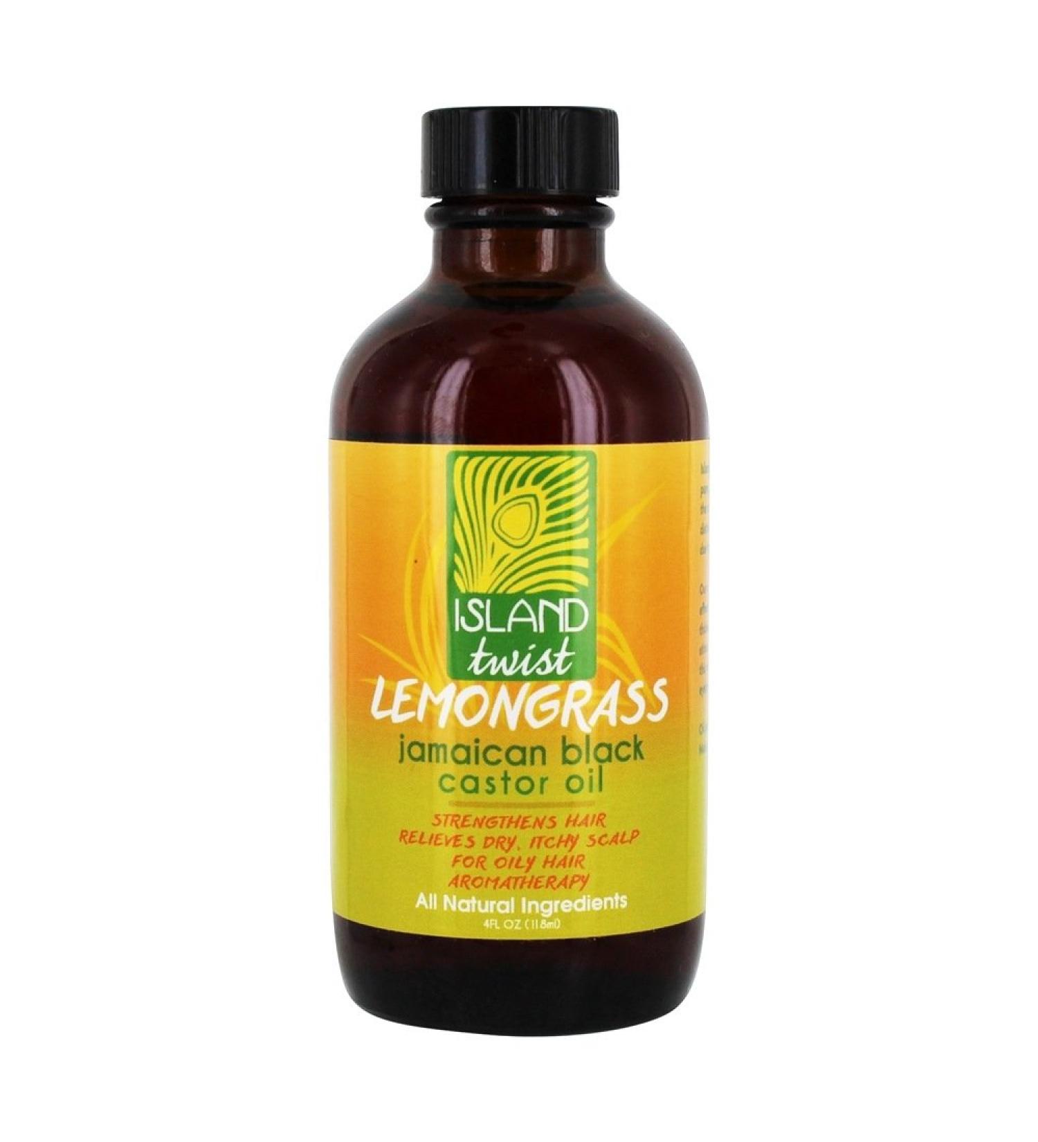 Island Twist JMCN Black Castor Oil Lemongrass 4oz - Buy Now - Buy Online on GoSupps.com