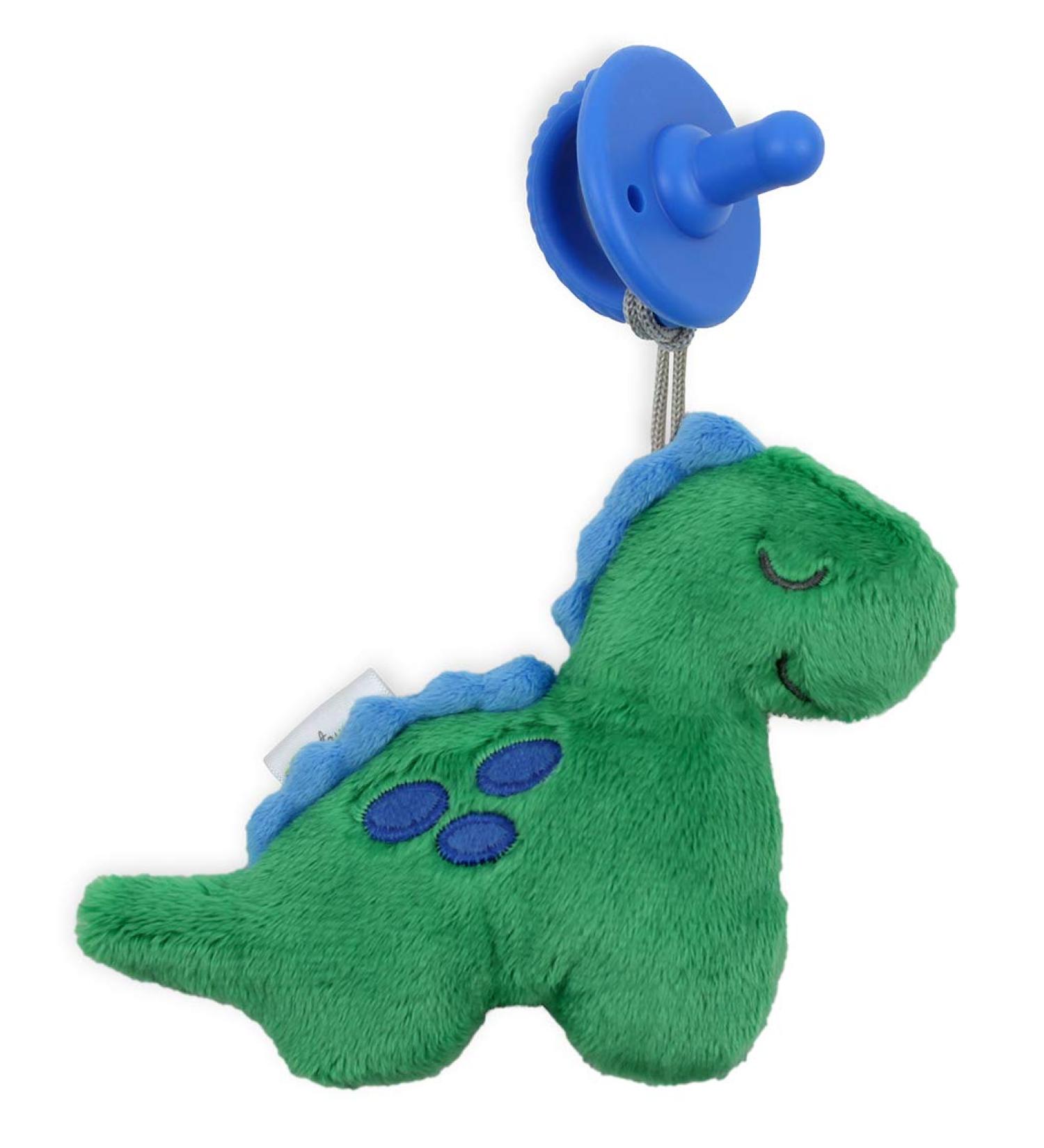 Itzy Ritzy Sweetie Pal Silicone Pacifier & Plush Lovey Set - Dino 0+ Months - Buy Online on GoSupps.com
