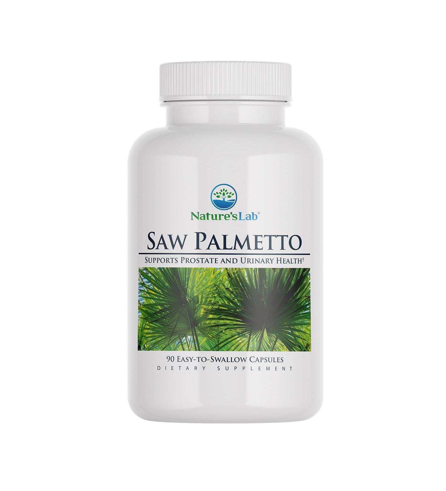 Nature's Lab Saw Palmetto 450mg - 90 Capsules 90 Count (Pack of 1) - Buy Online on GoSupps.com