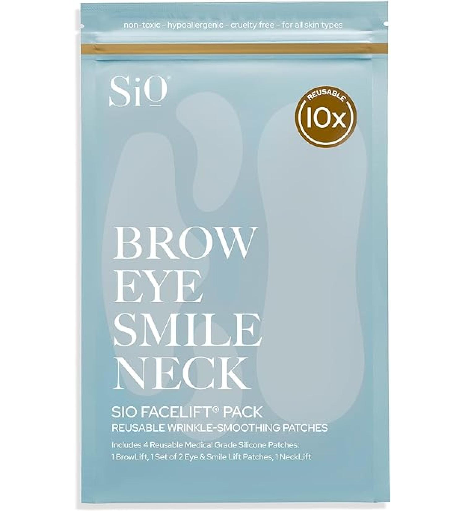 SiO Beauty FaceLift: Overnight Anti-Wrinkle Patches for Neck, Forehead, Eyes & Smile â€“ Smoothing Silicone for Fine Lines & Aging - Buy Online on GoSupps.com