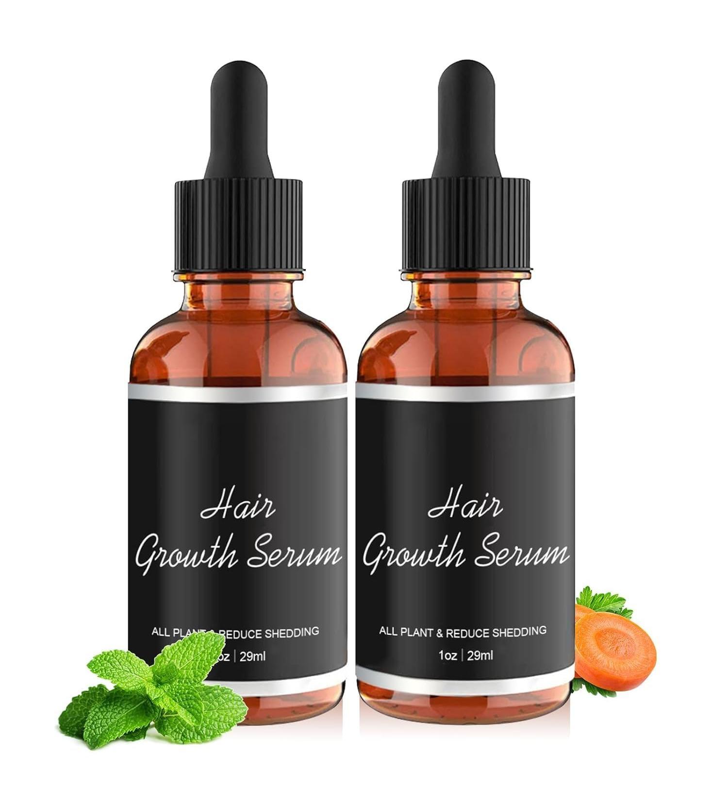 Women Hair Growth Serum | Fast Veganic Natural Hair Growth Oil for Black Women | Anti-Hair Loss Solution - Buy Online on GoSupps.com