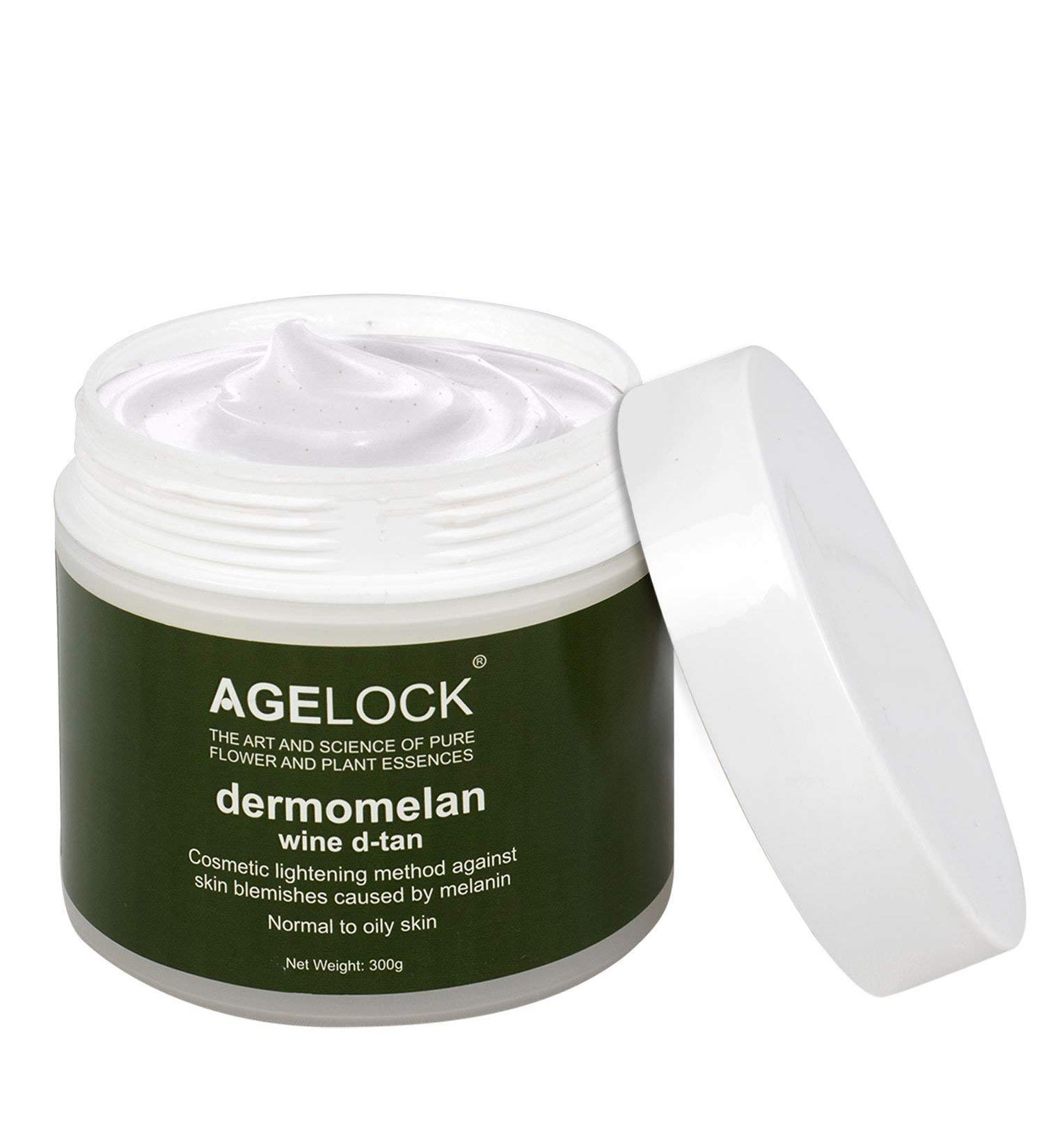 Agelock Dermomelan Wine D-Tan - Skin Whitening & Brightening Cream (300g) | International Shipping - Buy Online on GoSupps.com