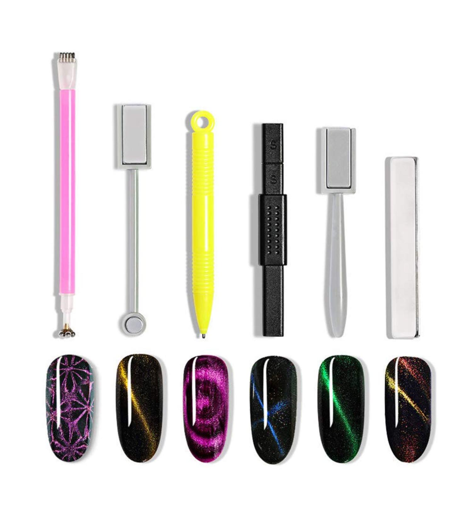 3D Nail Magnet Stick Set - Anself Magnetic Pencil for DIY Cat Eye Nail Art | Magnetic UV Gel Polish Tool - Buy Online on GoSupps.com