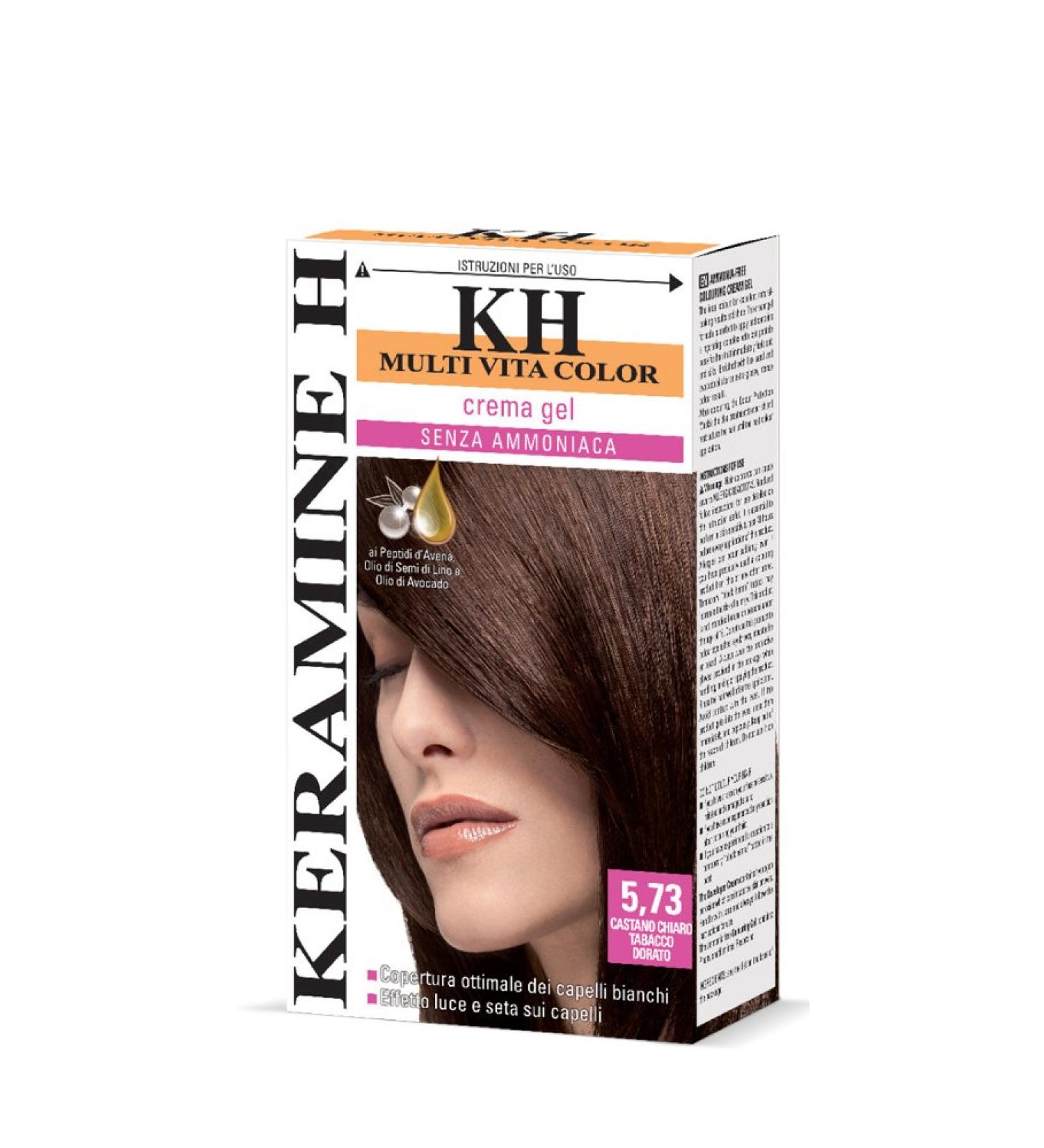  Keramine H Keramine H Castano Light Tobacco Gel Cream 3 x 110 ml Total 330 ml - Buy Online on GoSupps.com