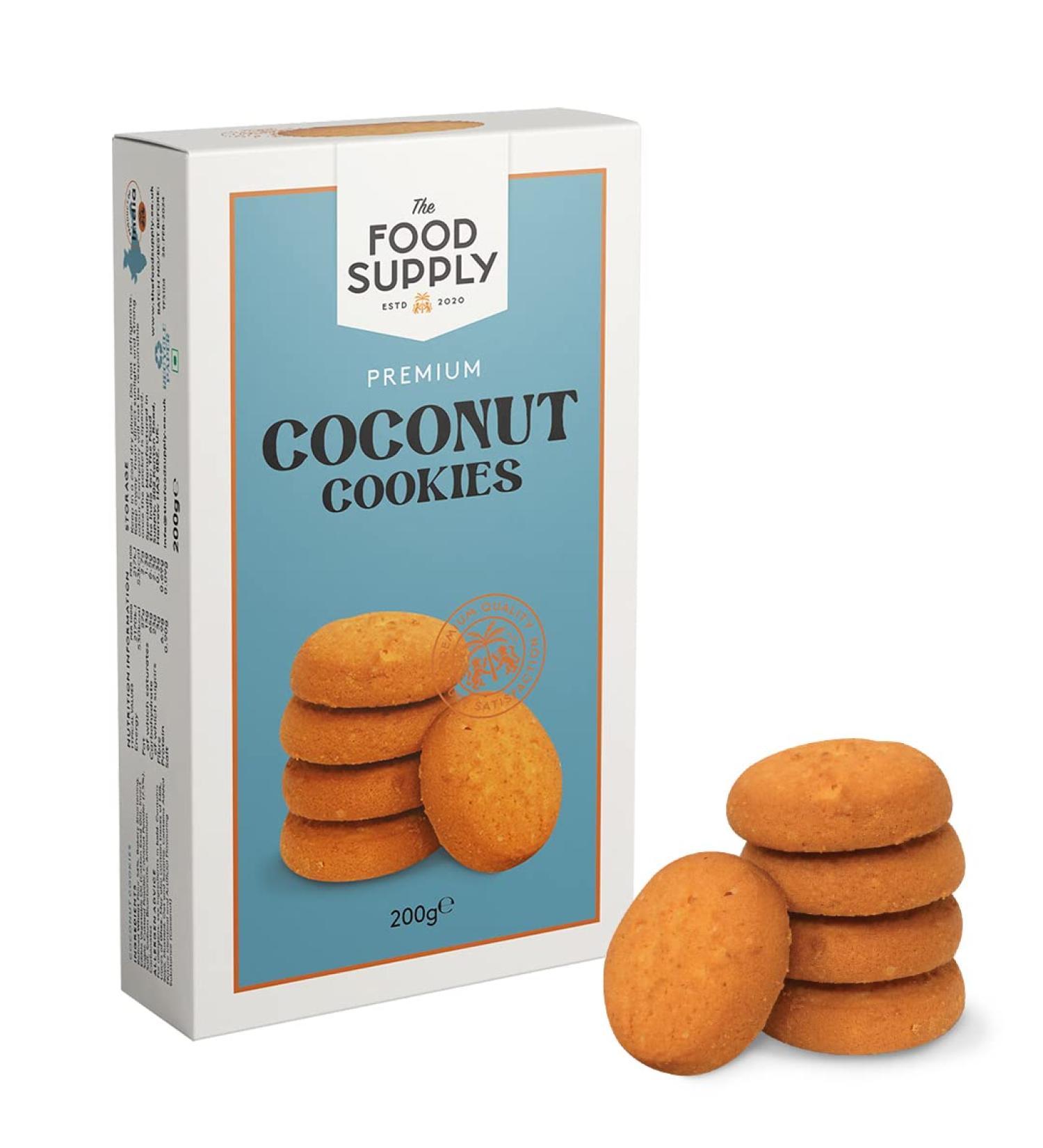 Cookies 200g - Pistachio Almond Cashew Dry fruit Fruit Jam - Variety Luxury Biscuits - Delicate biscuits for family and friends The Food Supply (Coconut Cookies Pack of 1) Coconut Cookies Pack of 1 - Buy Online on GoSupps.com