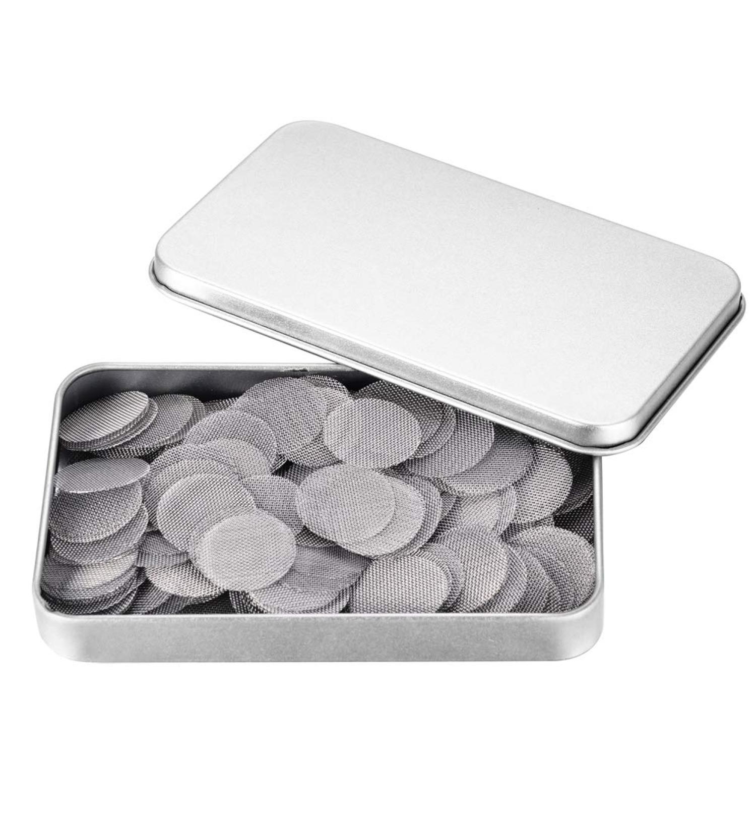 200 Pieces Pipe Screens 100% Stainless Steel Pipe Screen Filters 3/4 Inch (0.75") Pipe Screen with Metal Storage Box - Buy Online on GoSupps.com
