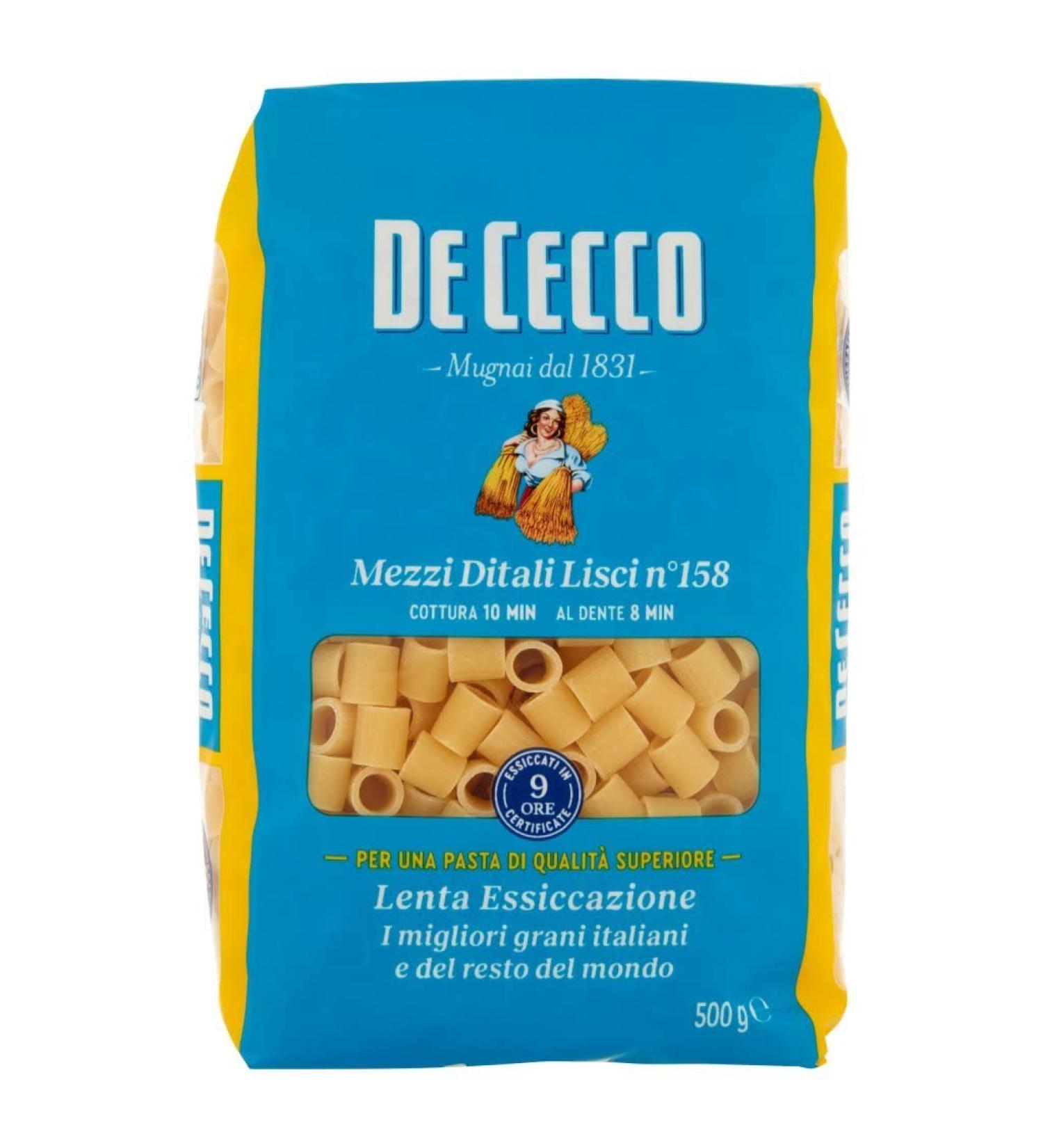 De Cecco 24 x Stort 100 Italy It Italys Mezza Ditals Nal158 pasta 500 g + Itality gourmet Polpas 400 g - Buy Online on GoSupps.com