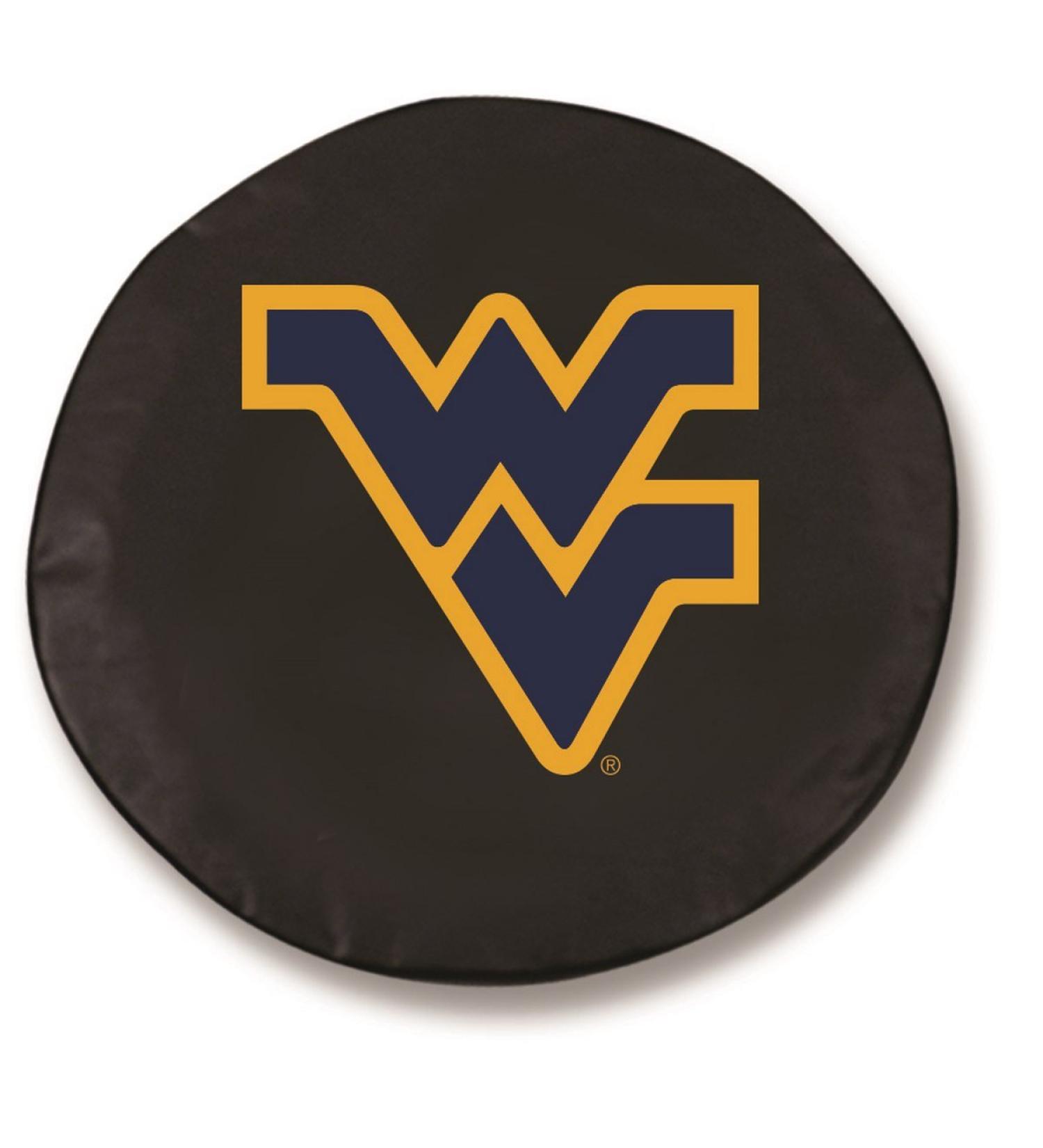 NCAA West Virginia Mountaineers Black Tire Cover - 29 x 8 inches - Buy Online on GoSupps.com