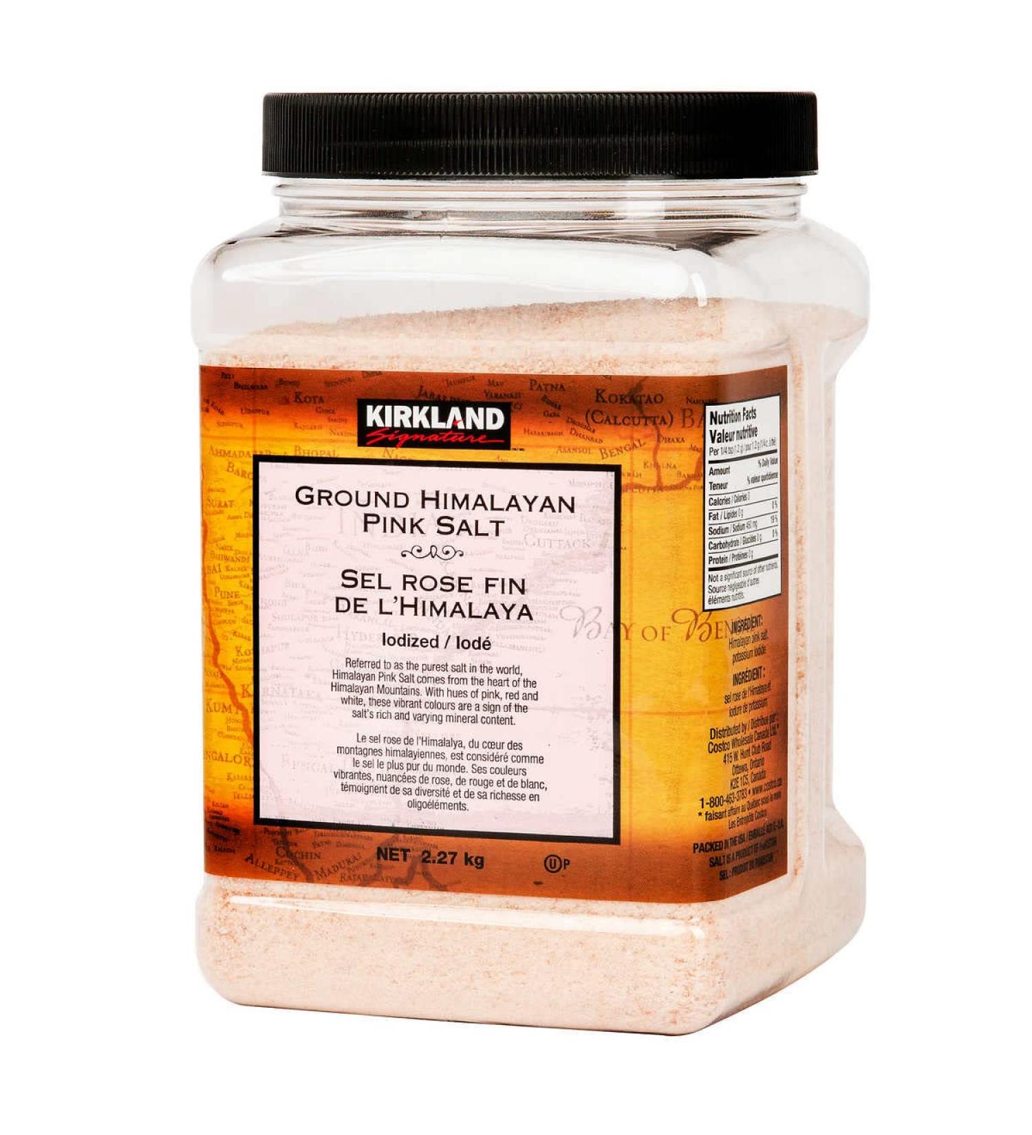 Kirkland Signature Himalayan Pink Salt - 5 Pound Bag | Premium Quality Salt - Buy Online on GoSupps.com