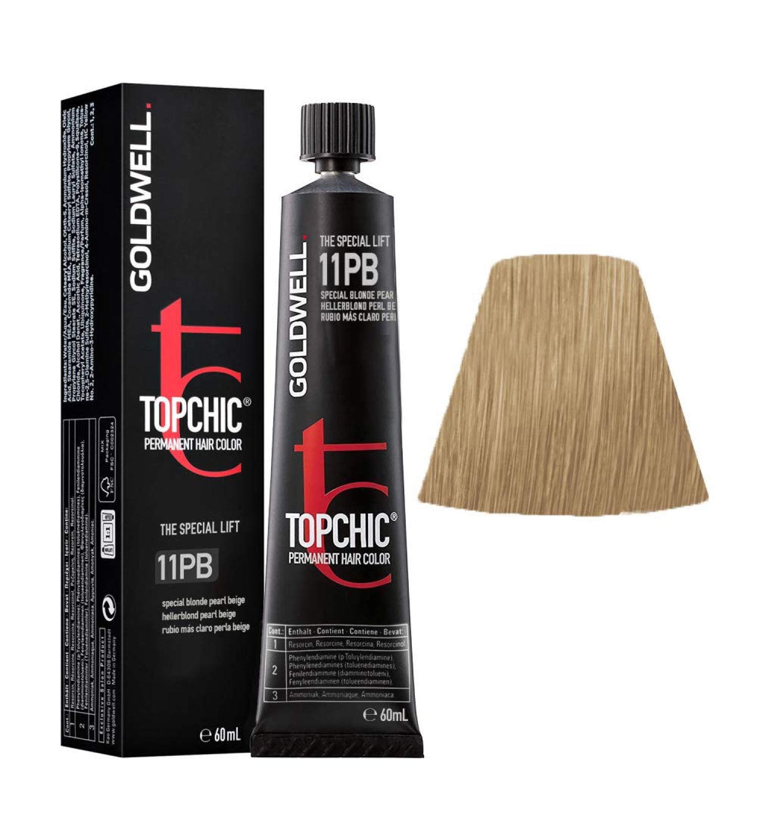 Goldwell Topchic hair color pearl beige 11PB 1 pack (1 x 60 ml) pearl beige 60 ml (1 pack)
