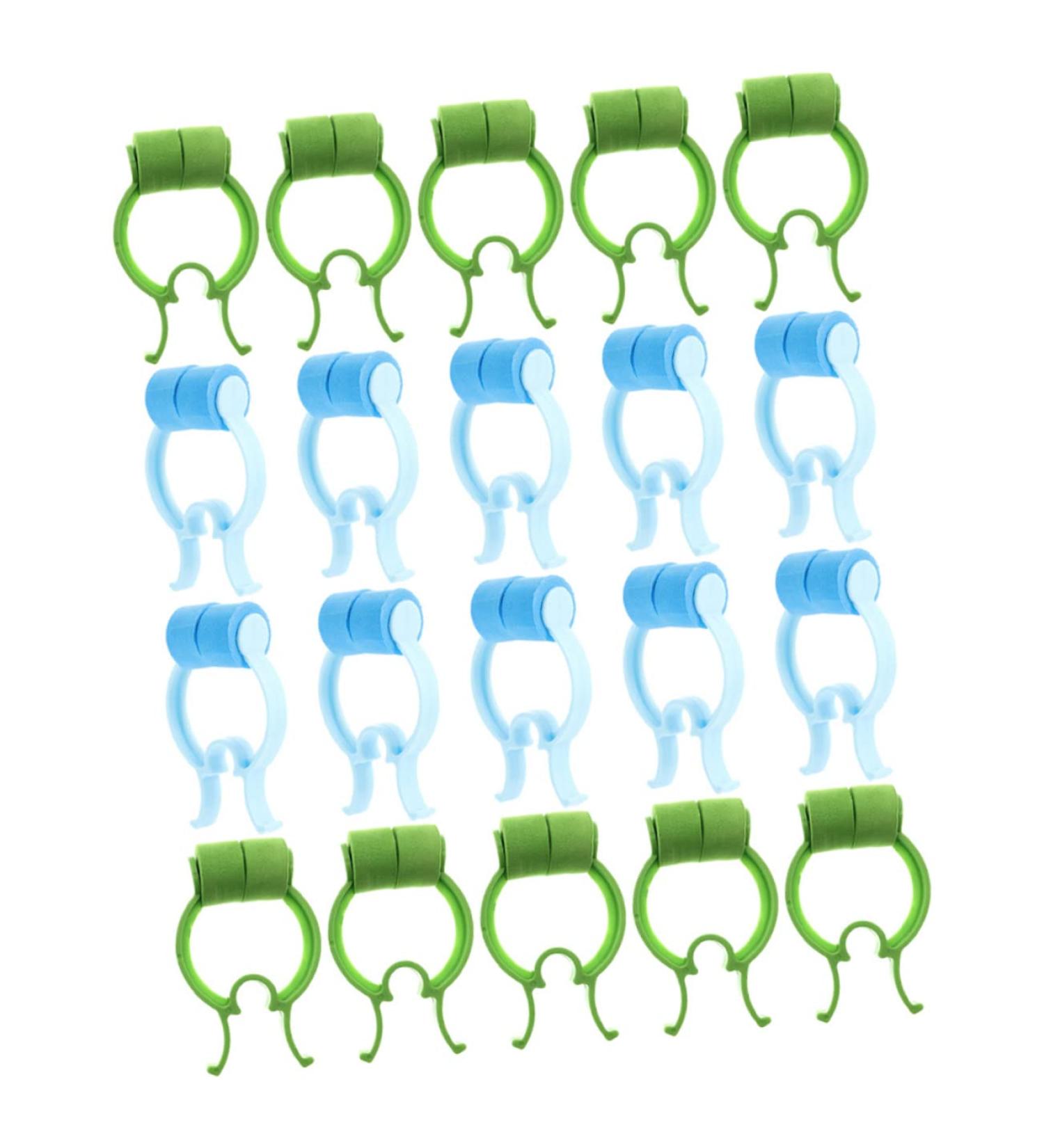 20pcs Nose Straightener Clips for Lung Correction and Nasal Exercises - Blue/Green - Buy Online on GoSupps.com