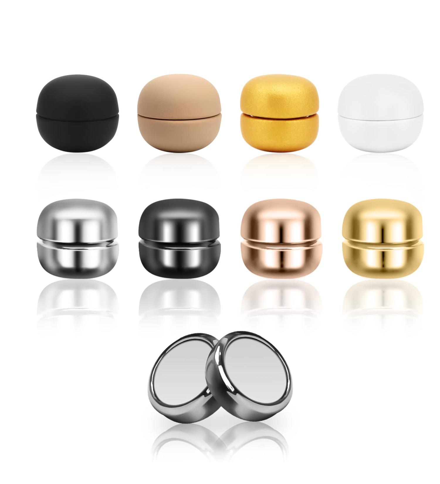 8-Piece Colorful Magnetic Hijab Pins - Rustic Style | Coldairsoap Pinless Round Magnets for Women - Buy Online on GoSupps.com