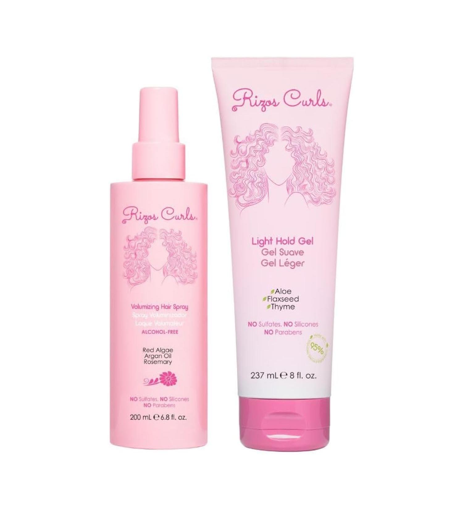 Rizos Curls Volumizing Hairspray & Light Hold Gel Bundle - Buy Online on GoSupps.com