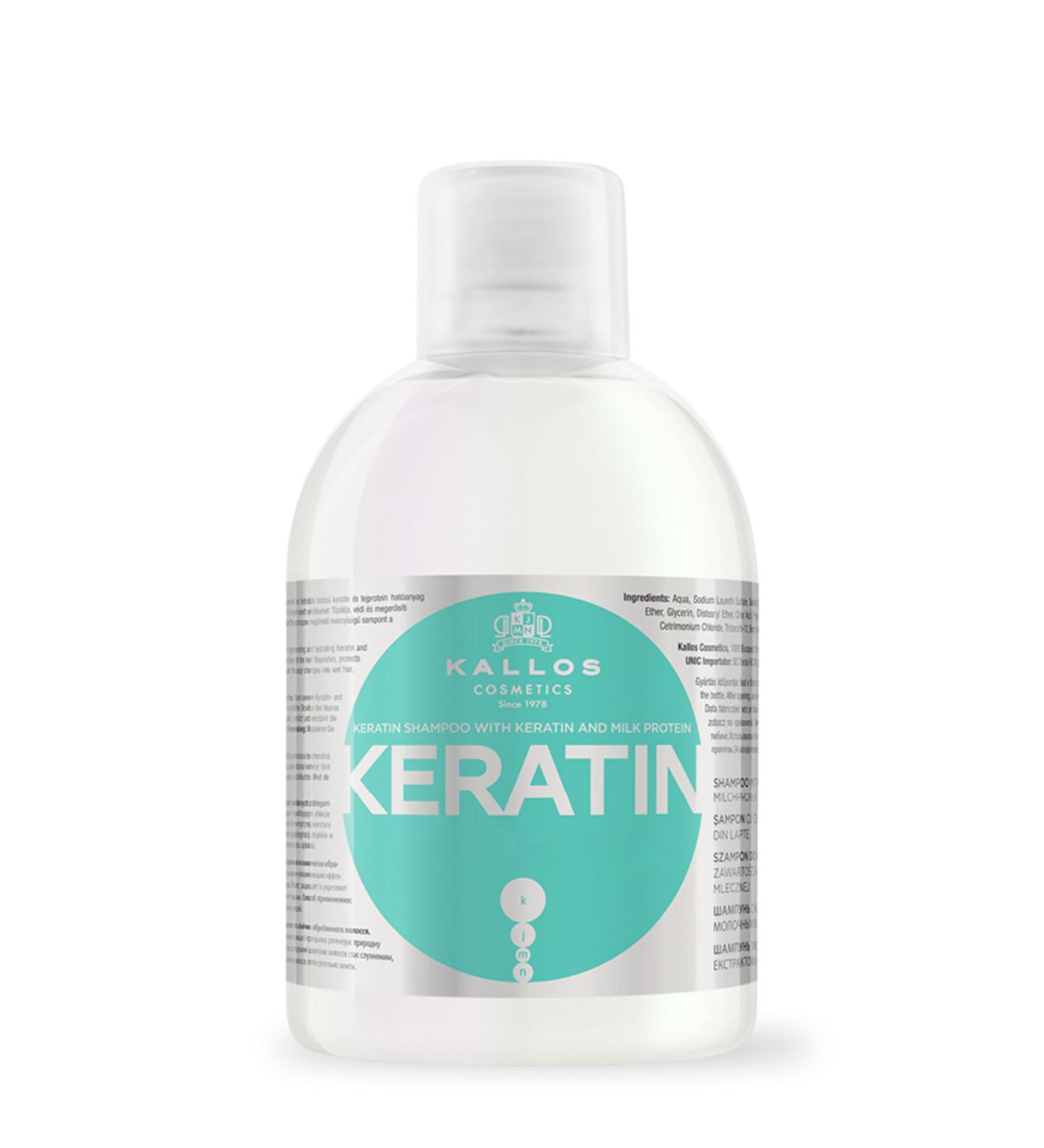 Kallos KJMN Shampoo - Keratin & Milk Protein for Dry Damaged Hair - Sulfate & Paraben Free - 34 oz Frizz Control & Nourishing Formula - Buy Online on GoSupps.com