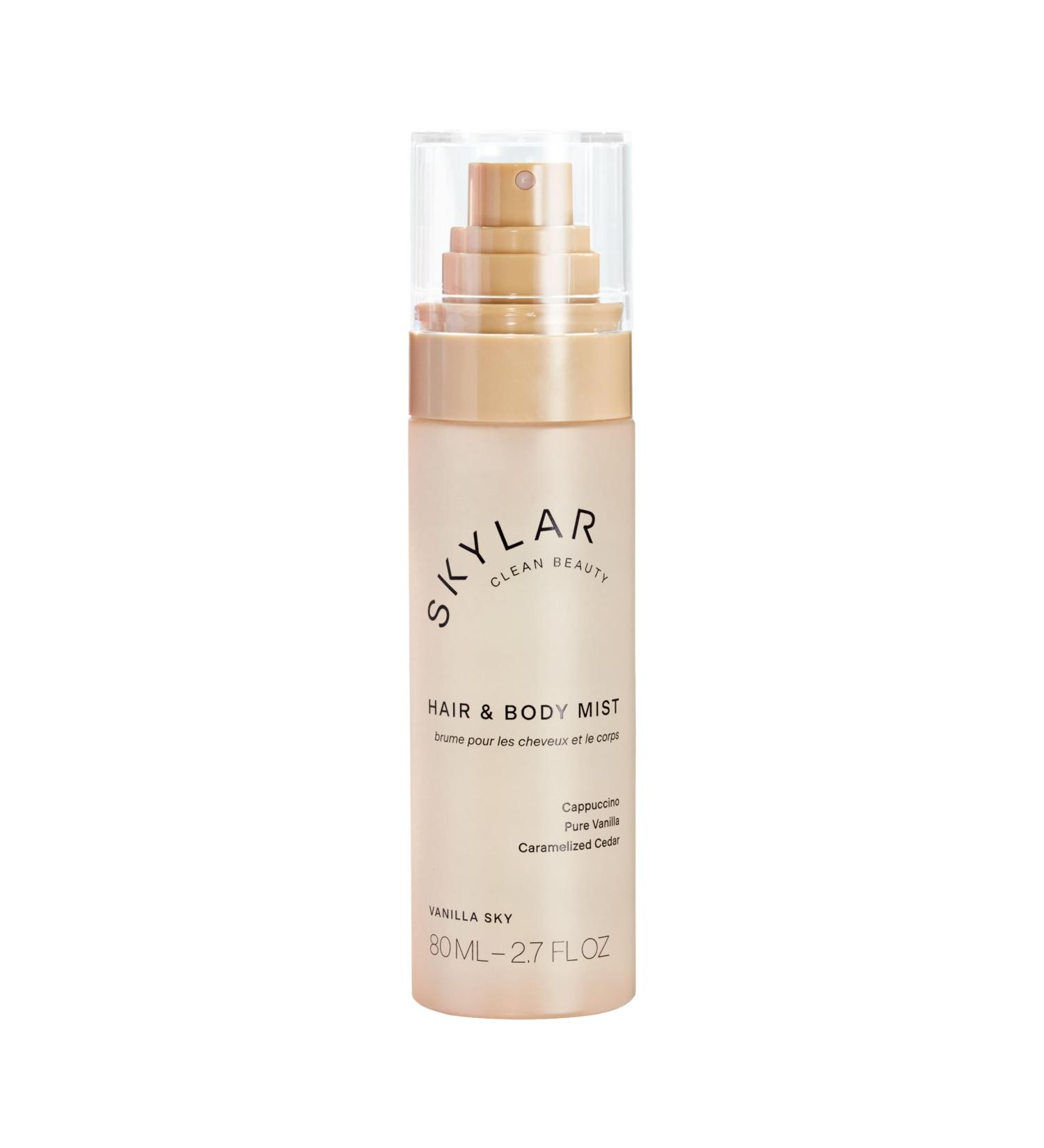 Skylar Vanilla Sky Hair & Body Mist | Hypoallergenic & Clean Fragrance | Vegan Cruelty Free and Safe For Sensitive Skin | 80 ML 2.7 Fl Oz - Buy Online on GoSupps.com