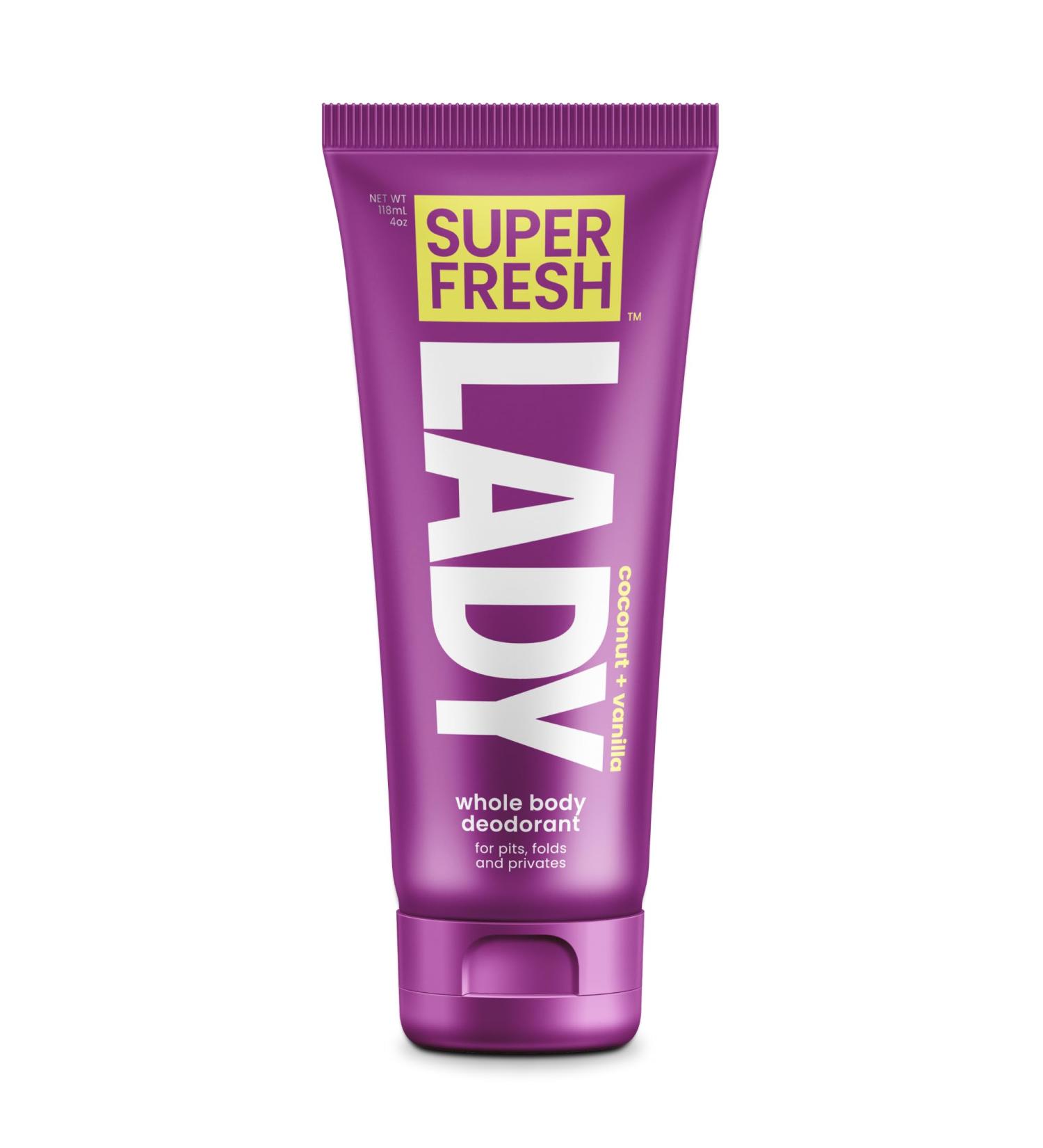Super Fresh Lady Parts | Full Body & Private Parts Deodorant For Women | INVISIBLE CREAM for Privates Body & Skinfolds | Stop Odor & Stay Fresh|Aluminum Free Feminine Hygiene | Lightly Scented | 4oz Invisible Lotion 1 Pack - Buy Online on GoSupps.com