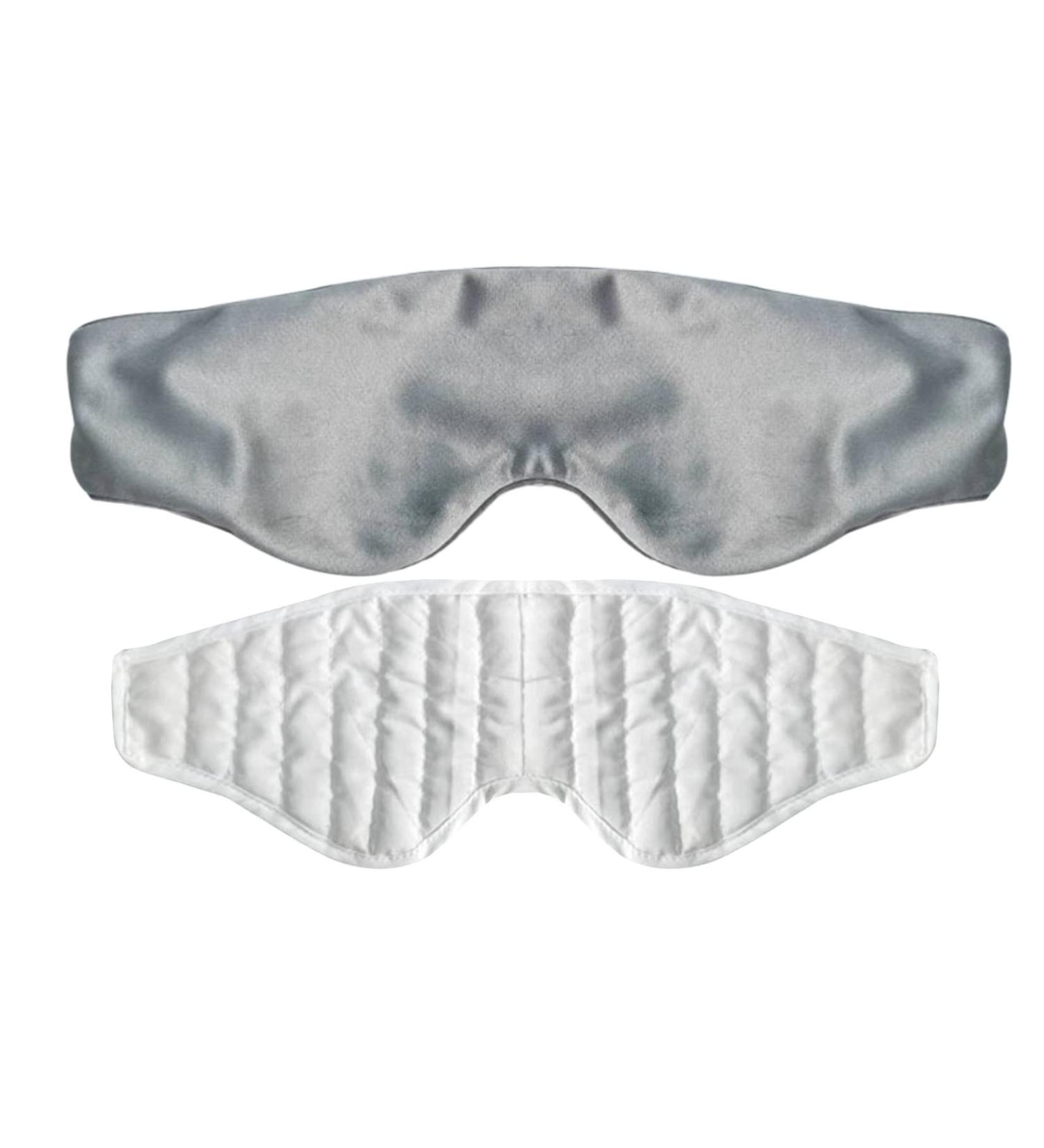 Adjustable Soft Eye Bag with Detachable Cover - Gray | Ideal for Night Sleep, Travel & Relaxation - Buy Online on GoSupps.com