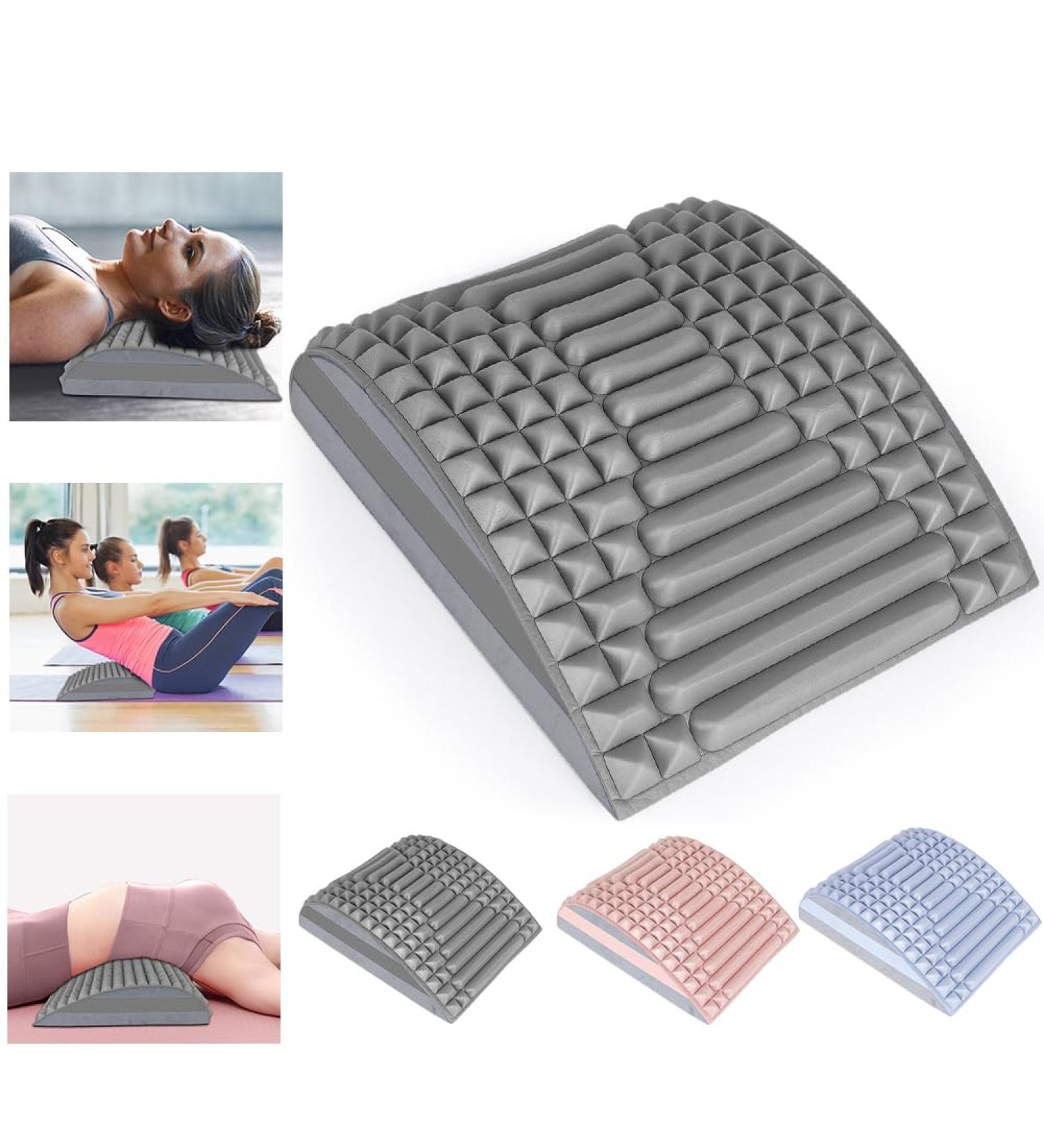 Lomug 2-in-1 Neck & Back Extensor | Back Massage Device & Stretcher for Pain Relief - Gray - Buy Online on GoSupps.com