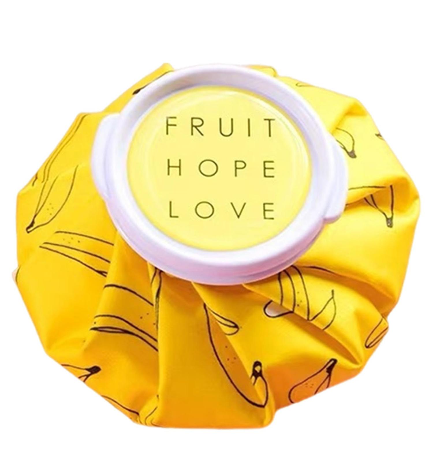 Shakven Ice Bags Reusable | Cute Hot Water Bag - Easy To Carry Leakproof Physical Hot Cold Packs for Injuries Ice Bag for Body Aches Yellow - Buy Online on GoSupps.com