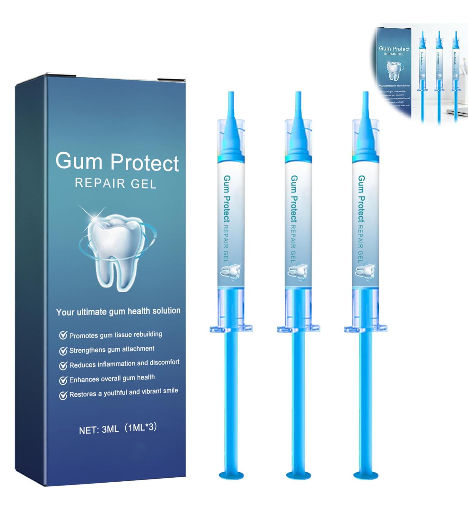3PCS Gum Protect Dental Gel Professional Gum Health Solution - Buy Online on GoSupps.com