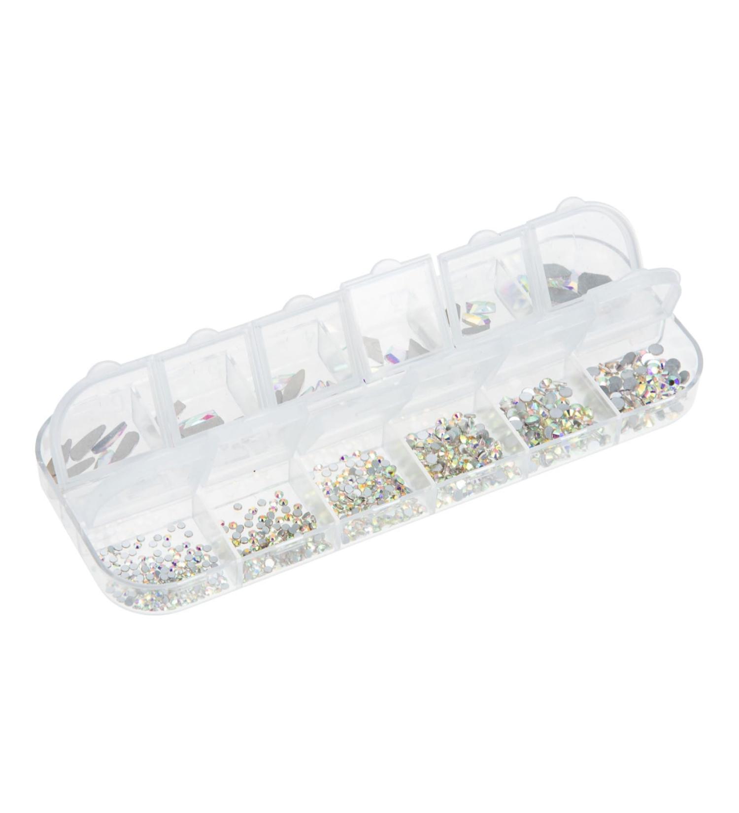 Healeved 1 Box Nail Drill Decoration Nail Stickers Nail Art Accessories Nail Rhinestones Rhinestone for Nails Diamonds Nail Art Sticker Nail Glitter False Nail Jewelry Assorted Gem Glass - Buy Online on GoSupps.com