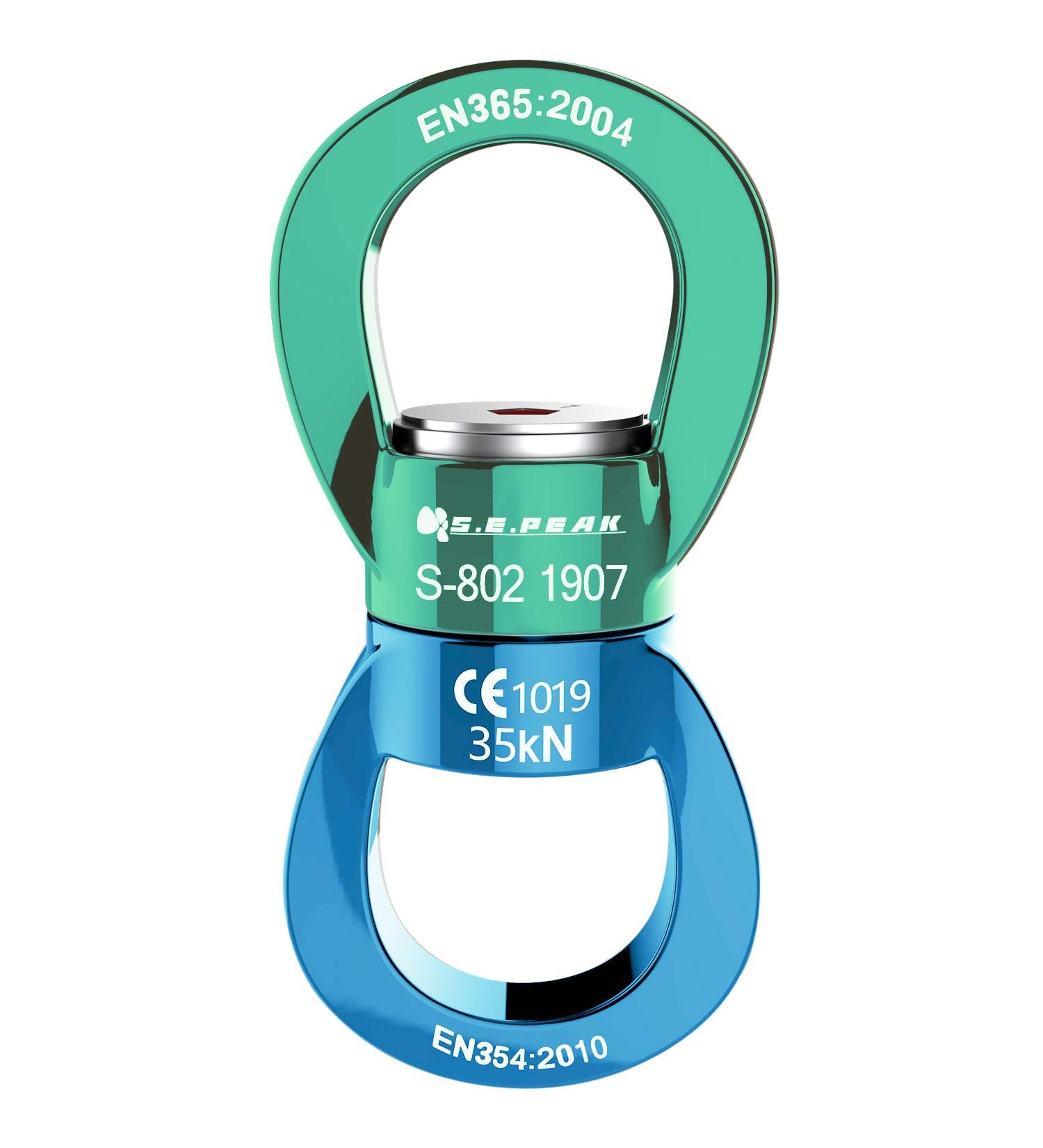 PROND 35kN Swing Swivel: Safest Rotational Device for Web Tree Swings, Aerial Dance, Hammocks - Green/Blue - Buy Online on GoSupps.com