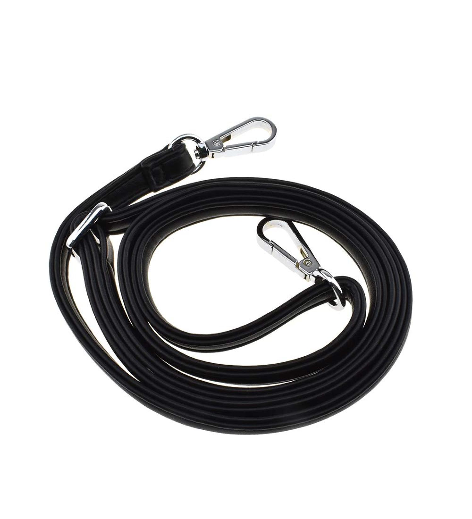 HAHIYO Adjustable Smooth Black Leather Purse Chain Strap Length 31.5-55.1 Inch Silver Hardware for Shoulder Cross Body Sling Purse Replacement Comfortable 0.47 Inch Wide 4.7mm Extra Thick 1 Pack Smooth Black(Silver Hardware)-0.47 Inch Wide - Buy Online on GoSupps.com