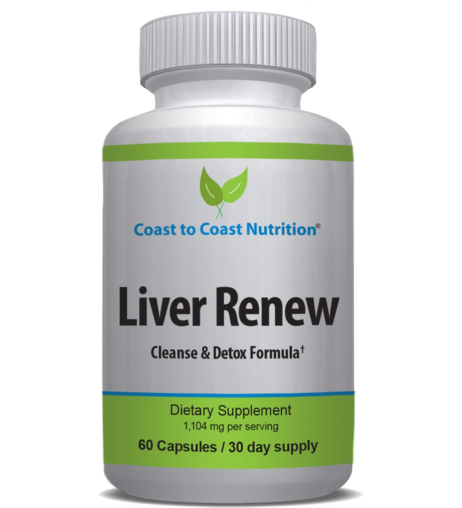 Coast to Coast Liver Support Formula - 22 Herbs Supplement with Milk Thistle, Beet Root, Artichoke - 60 Capsules - Buy Online on GoSupps.com