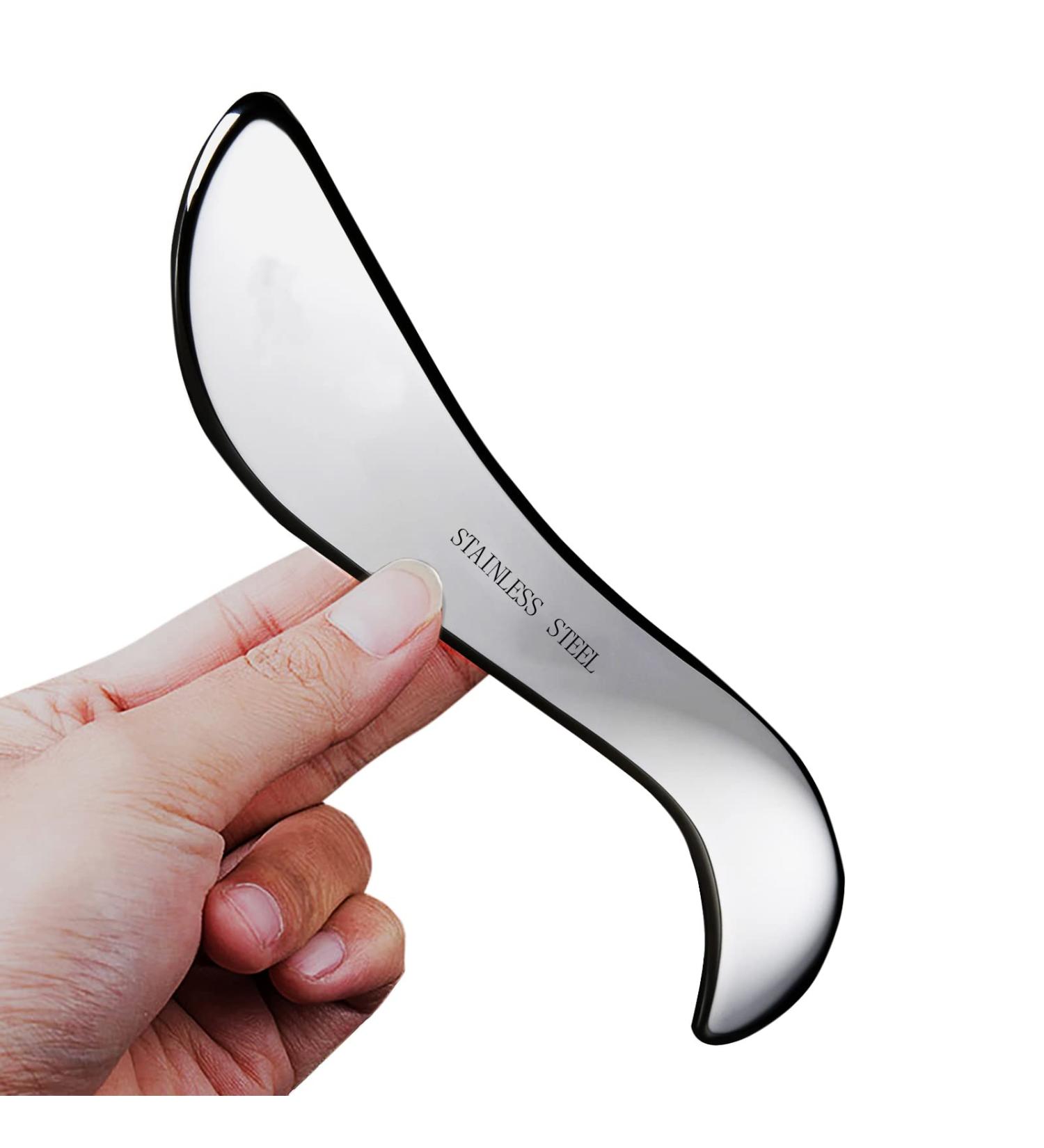 Stainless Steel Gua Sha Muscle Scraper Tool - Physical Therapy & Massage Therapy Tool - Buy Online on GoSupps.com