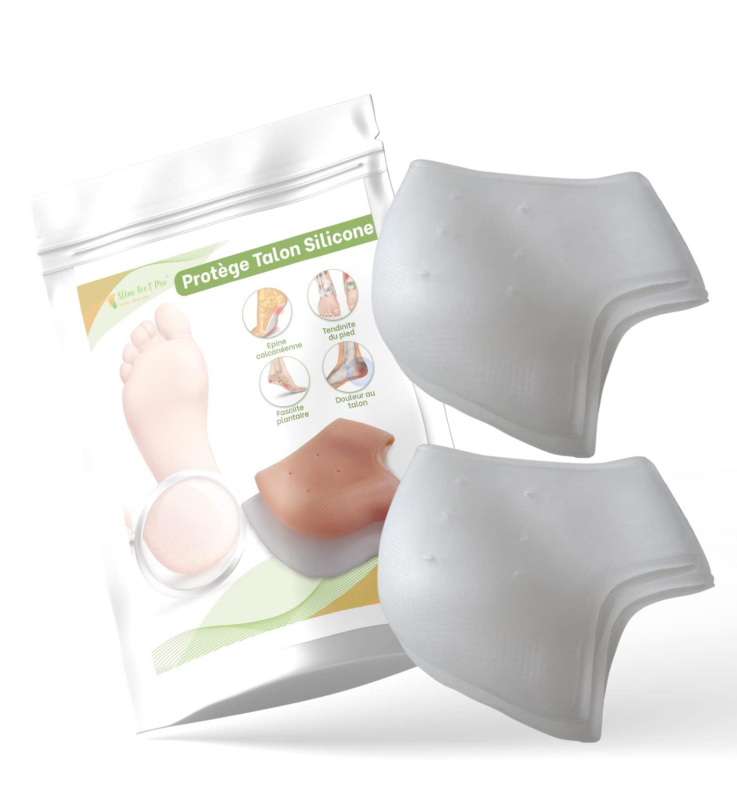 Silicone Transparent Heel Protectors 2 Pairs for Men & Women | Foot Pain Relief & Shoe Protection | Ideal for Dry Damaged Feet - Buy Online on GoSupps.com