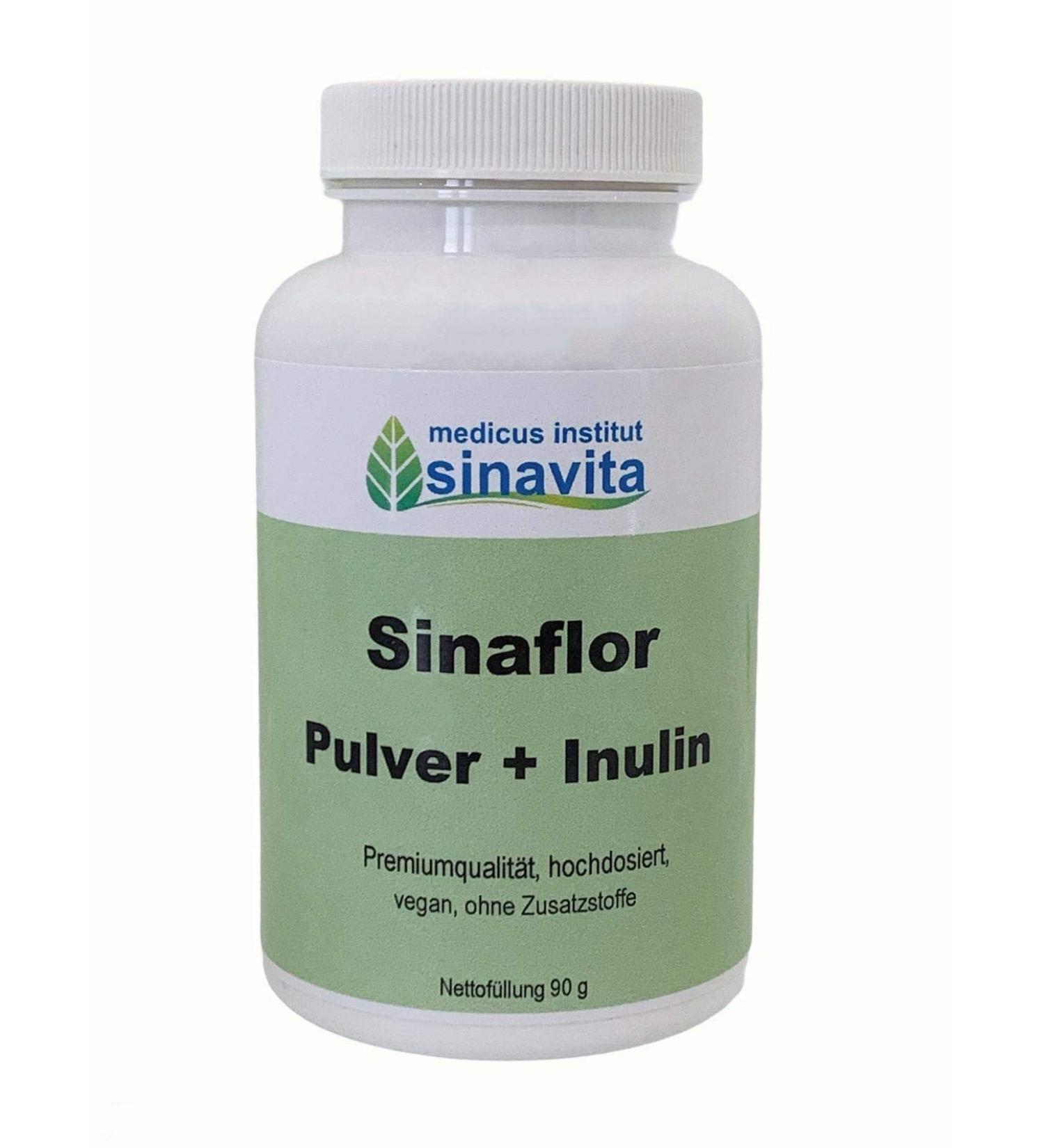 Sinaflor Powder + Inulin 90g - Premium Sinavita Dietary Supplement for Optimal Gut Health | International Shipping Available - Buy Online on GoSupps.com