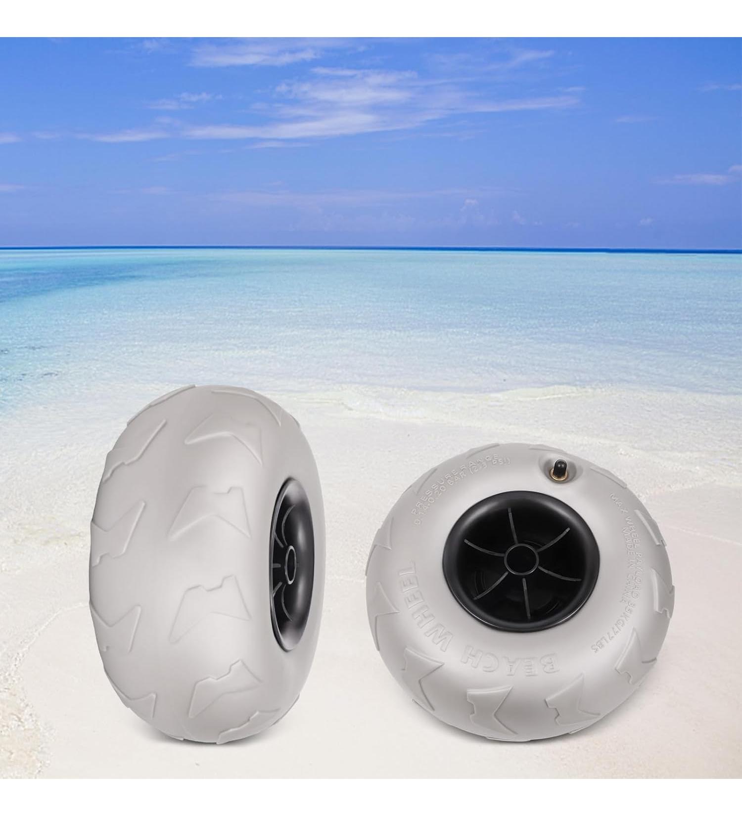Beach Balloon Wheels 9 Inches Replacement Balloon Sand TiresBuggy Wheels for Kayak Dolly Pack Of 2  - Buy Online on GoSupps.com