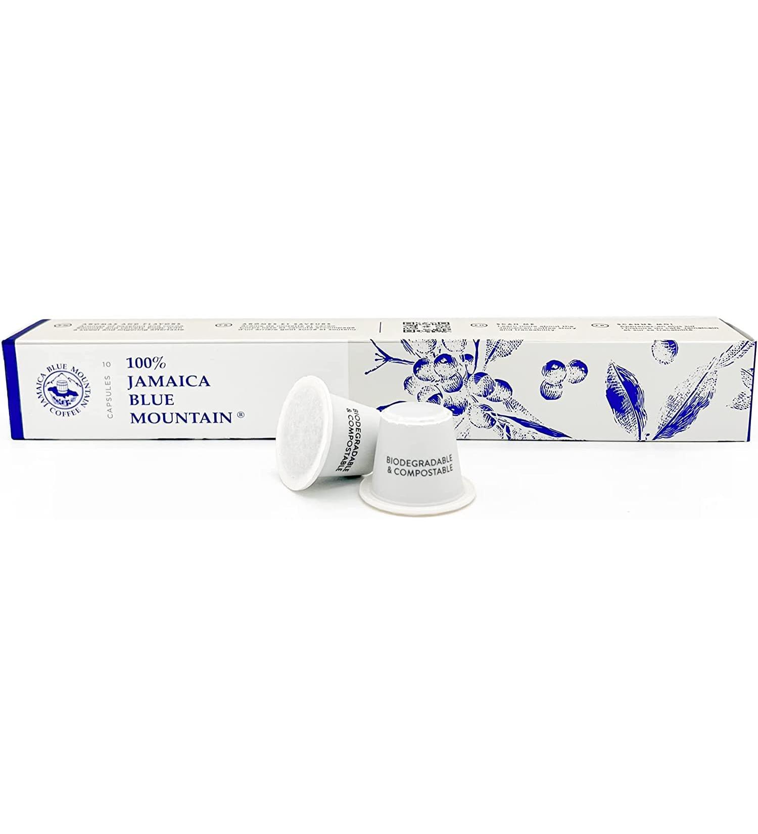 JA Coffee - Capsules de caf 100% Blue Mountain de Jama que compatible avec les machines Nespresso (OriginalLine) - Torr faction moyenne - Arabica de qualit sup rieure - 10 dosettes compostables - Buy Online on GoSupps.com