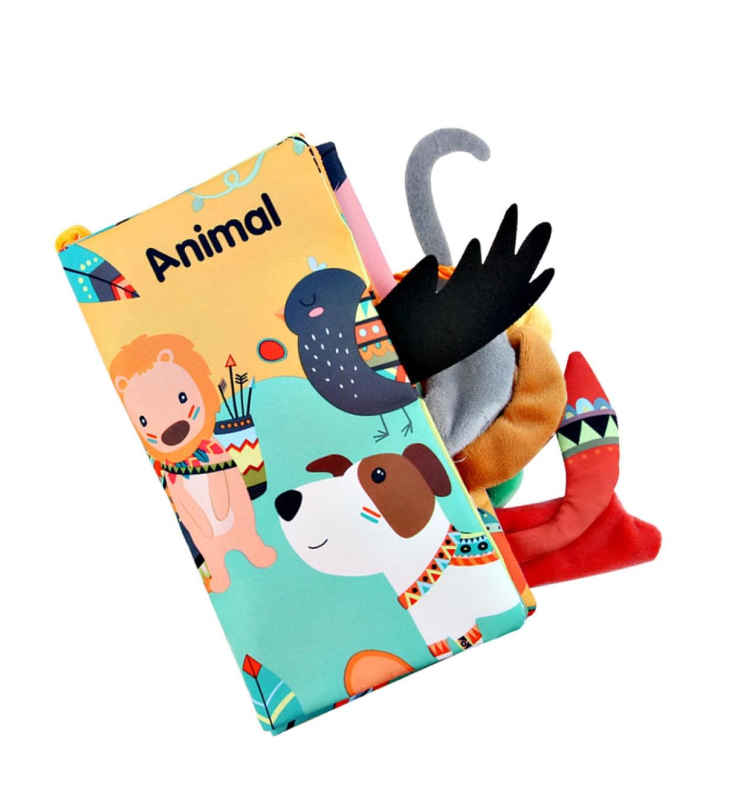 Shop 1stk Fabric Baby Book - First Children's Toy for Learning Animal Facts | Chewable & Colorful 20.5x12.5cm - Buy Online on GoSupps.com